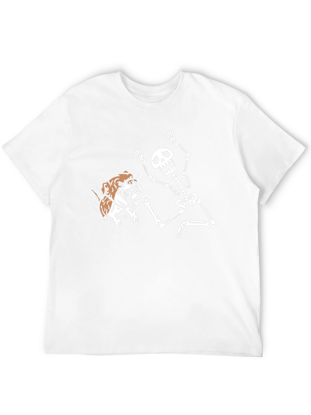 Skeleton & Bulldog Graphic Tee - Black T-Shirt