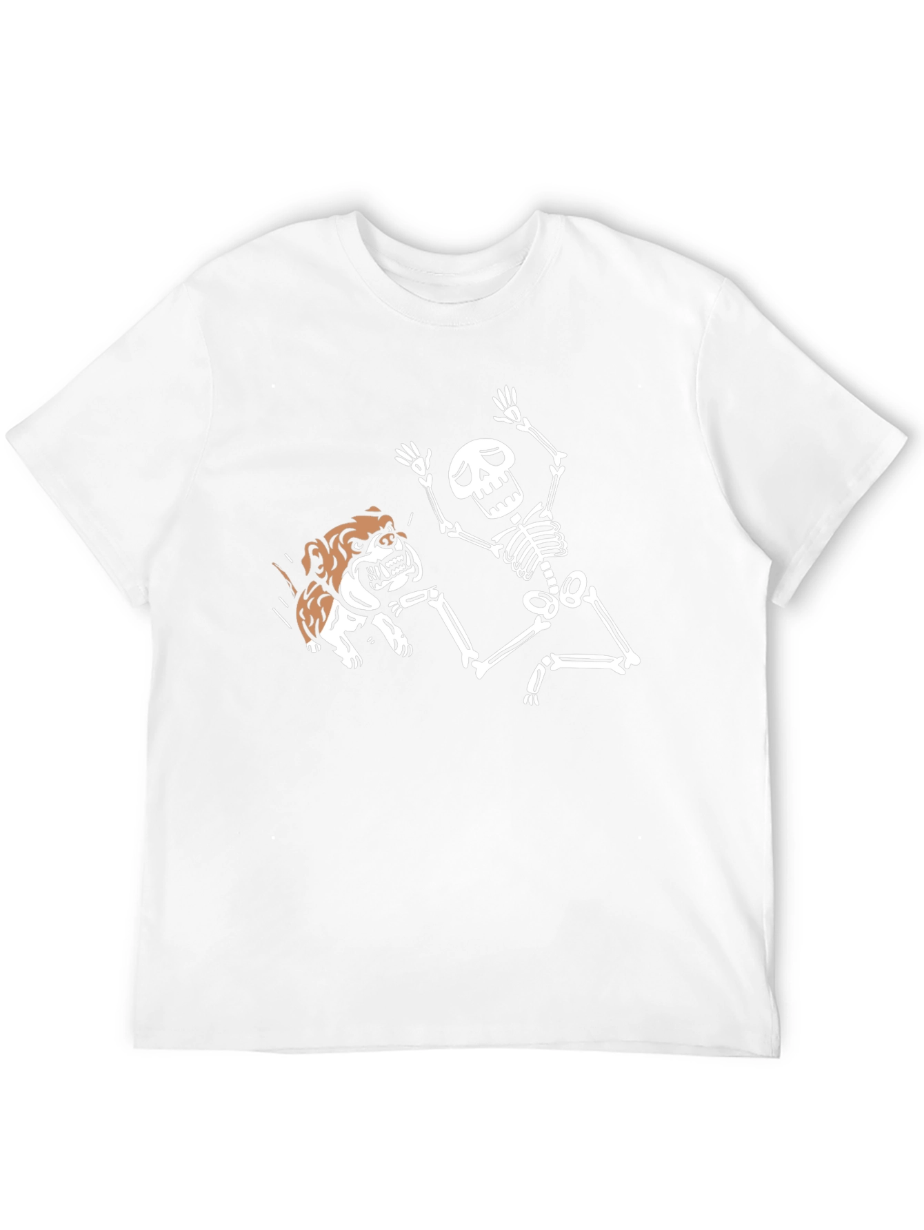 Skeleton & Bulldog Graphic Tee - Black T-Shirt
