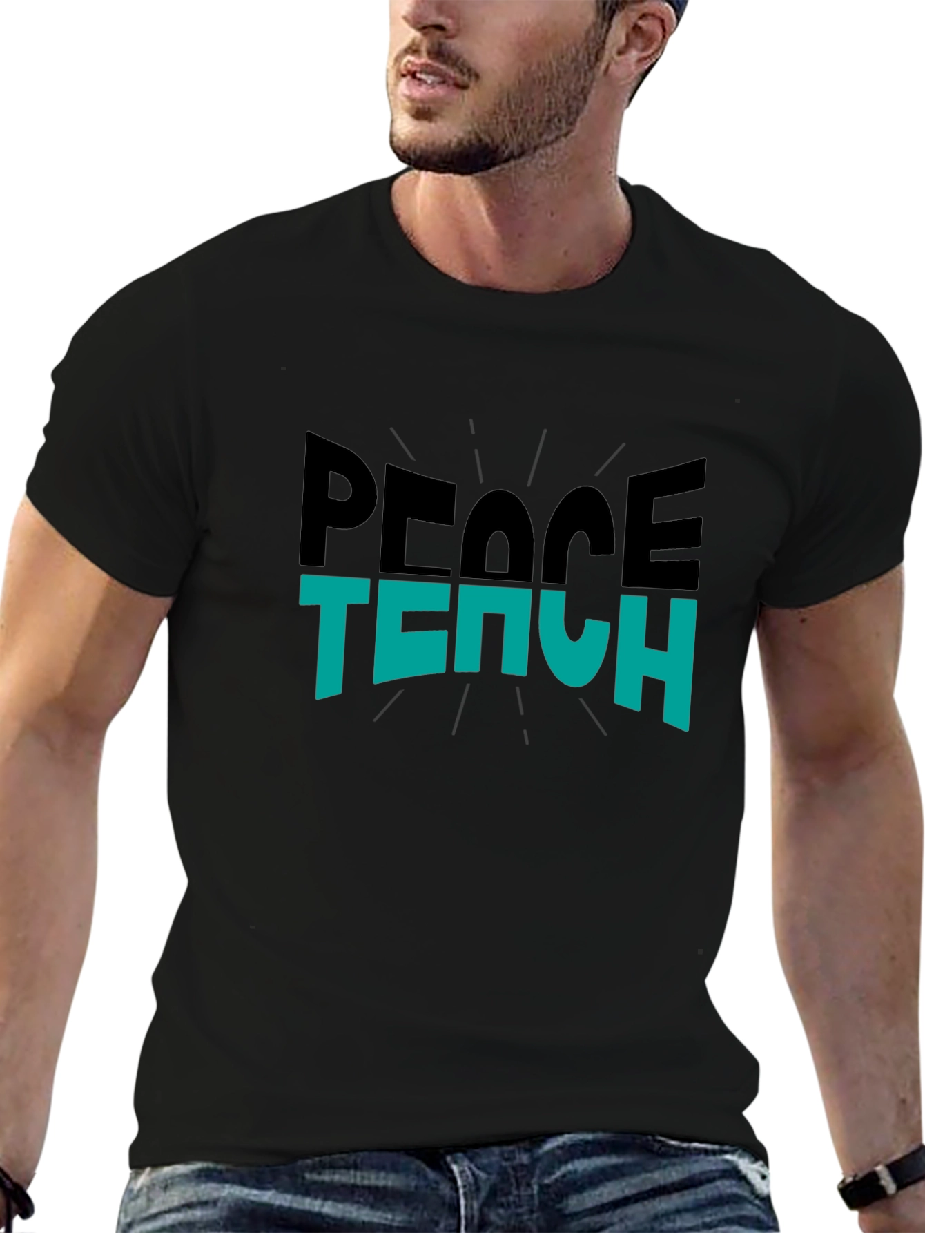 Peace Teach Graphic T-Shirt