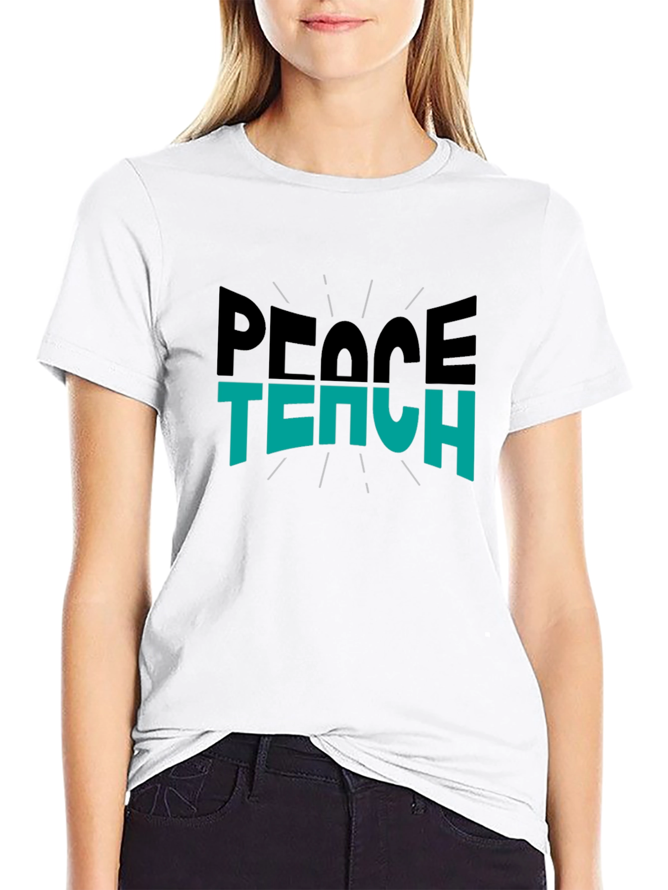 Peace Teach Graphic T-Shirt