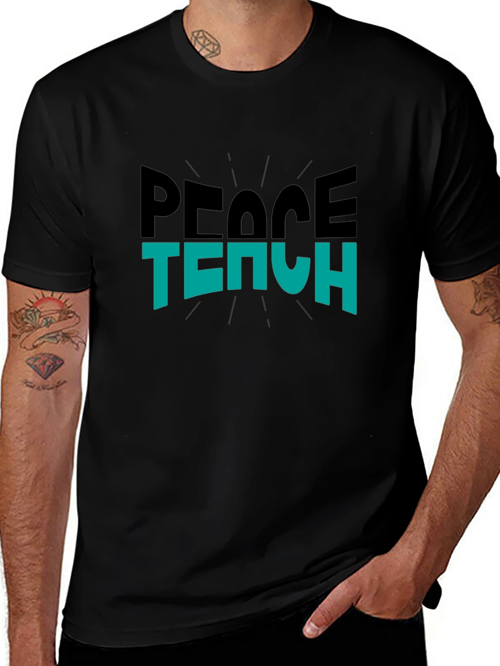 Peace Teach Graphic T-Shirt