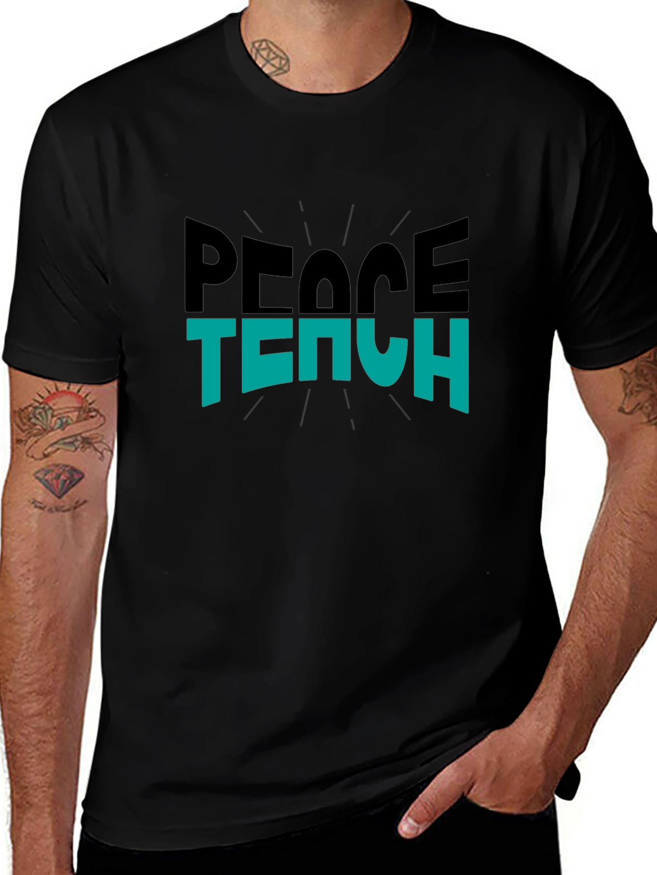 Peace Teach Graphic T-Shirt