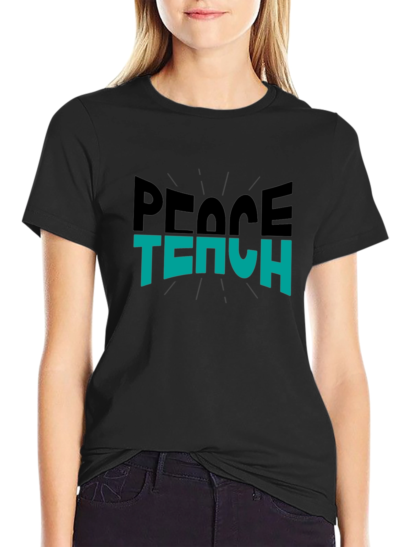 Peace Teach Graphic T-Shirt