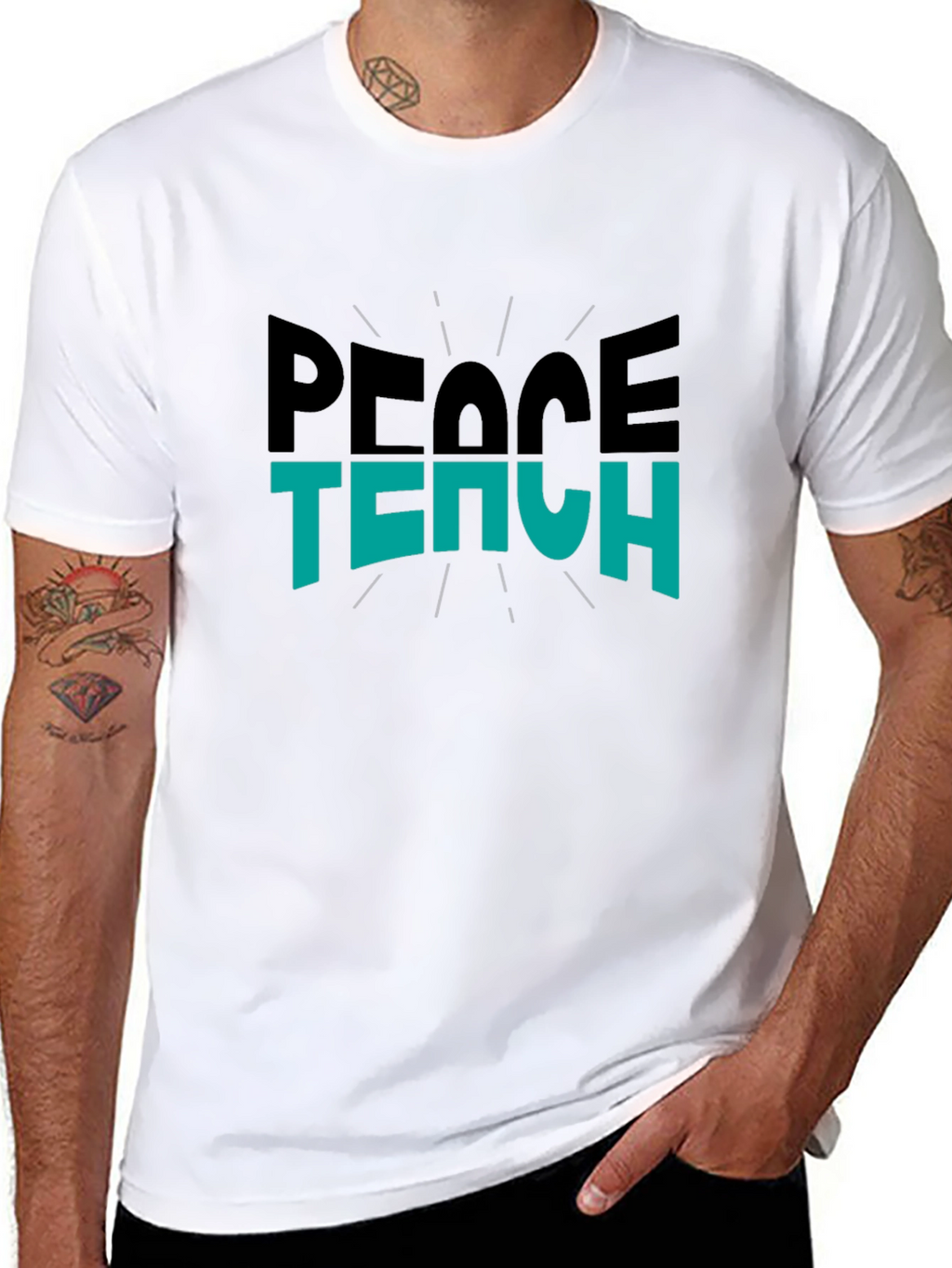 Peace Teach Graphic T-Shirt