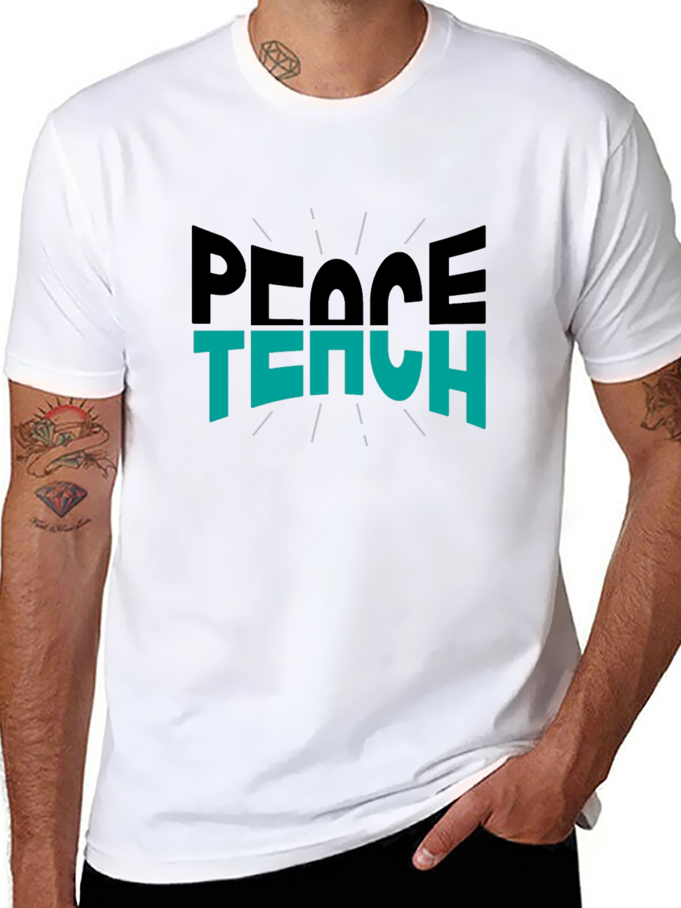 Peace Teach Graphic T-Shirt