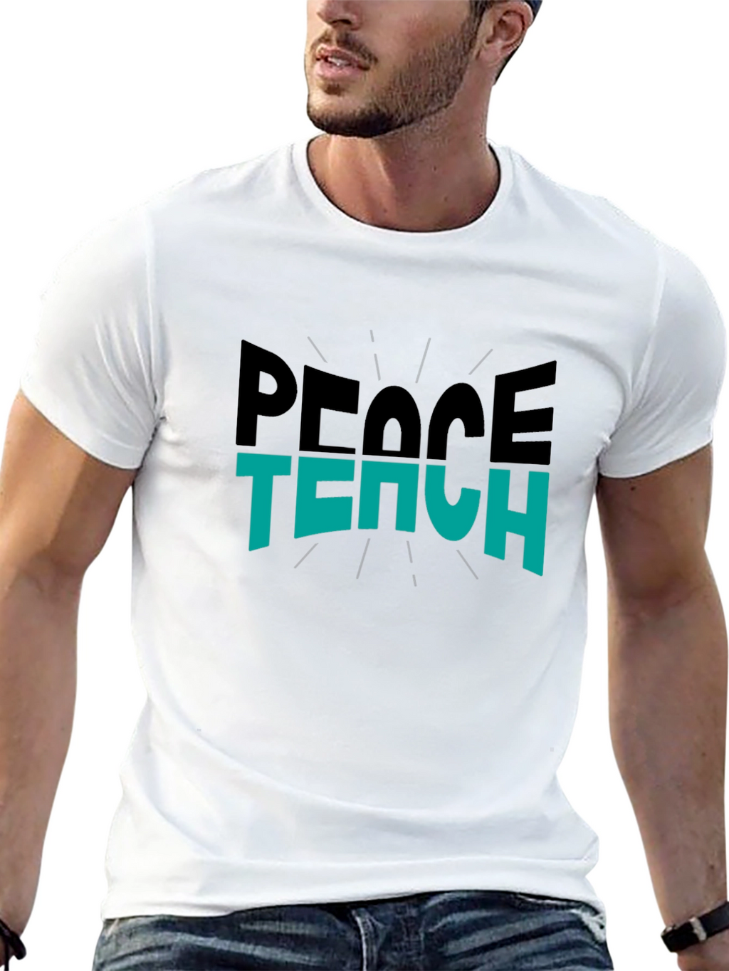 Peace Teach Graphic T-Shirt