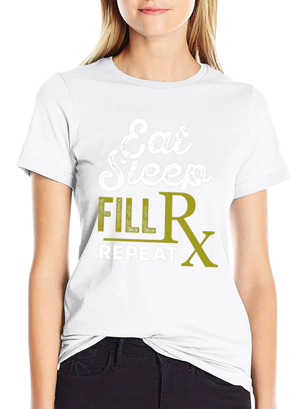 Eat Sleep Fill Rx Repeat Graphic T-Shirt