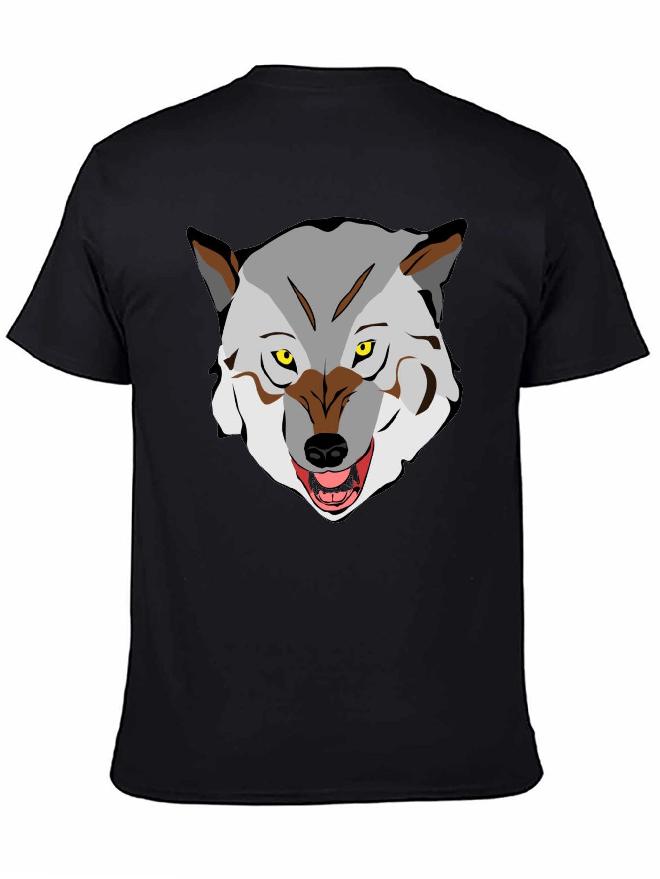 Wolf Graphic Tee - Fierce Animal Print Shirt