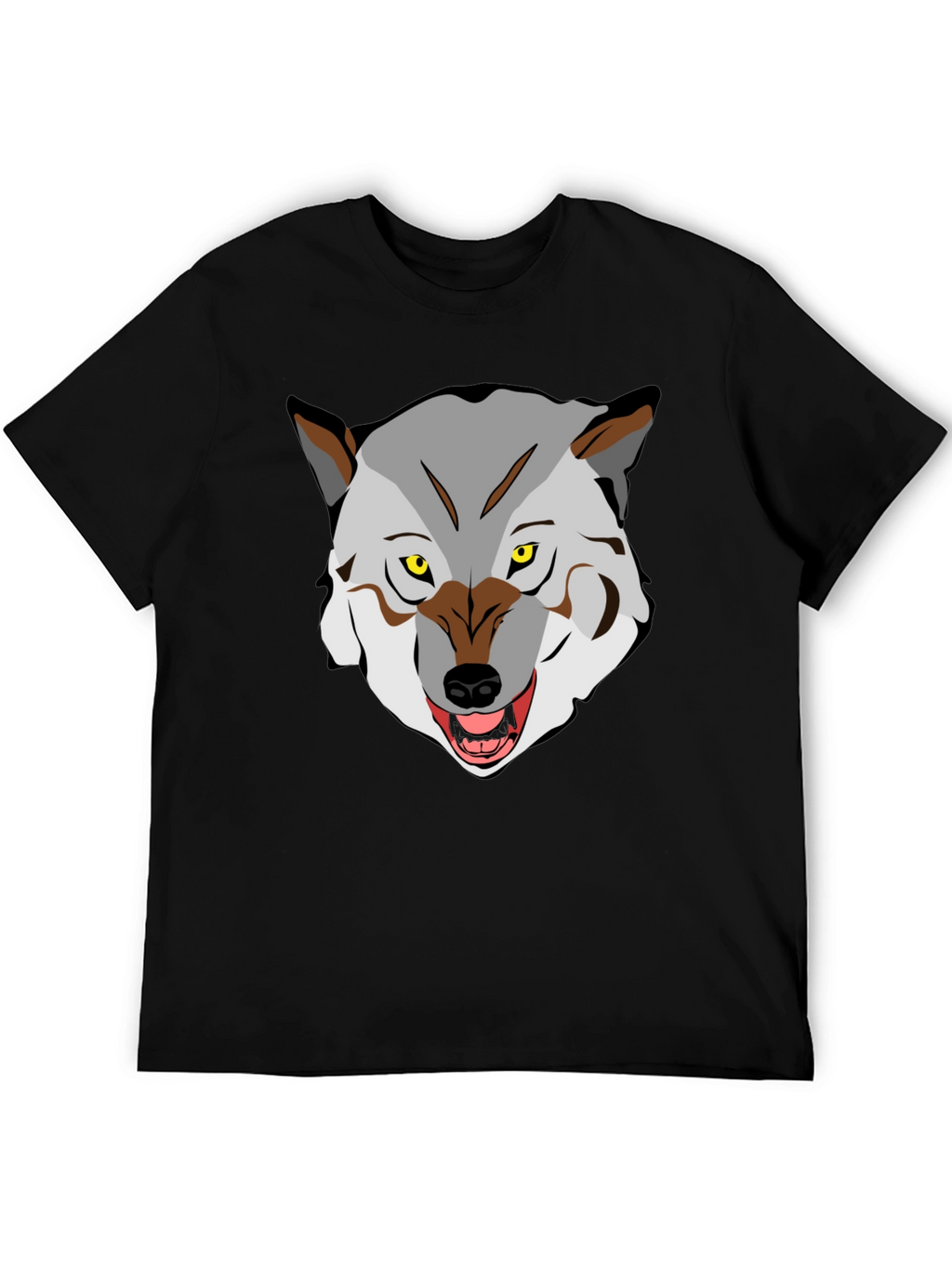 Wolf Graphic Tee - Fierce Animal Print Shirt