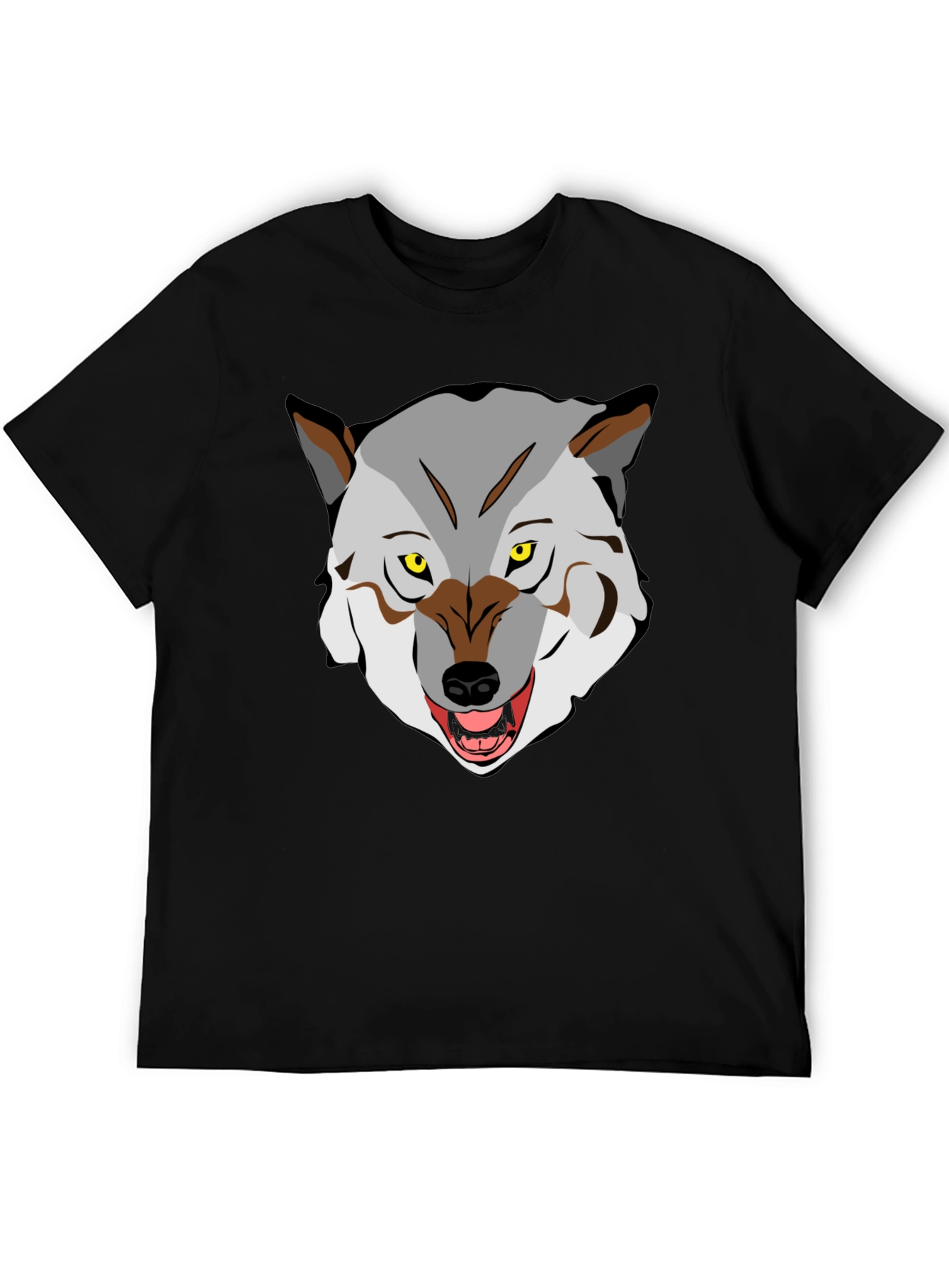 Wolf Graphic Tee - Fierce Animal Print Shirt