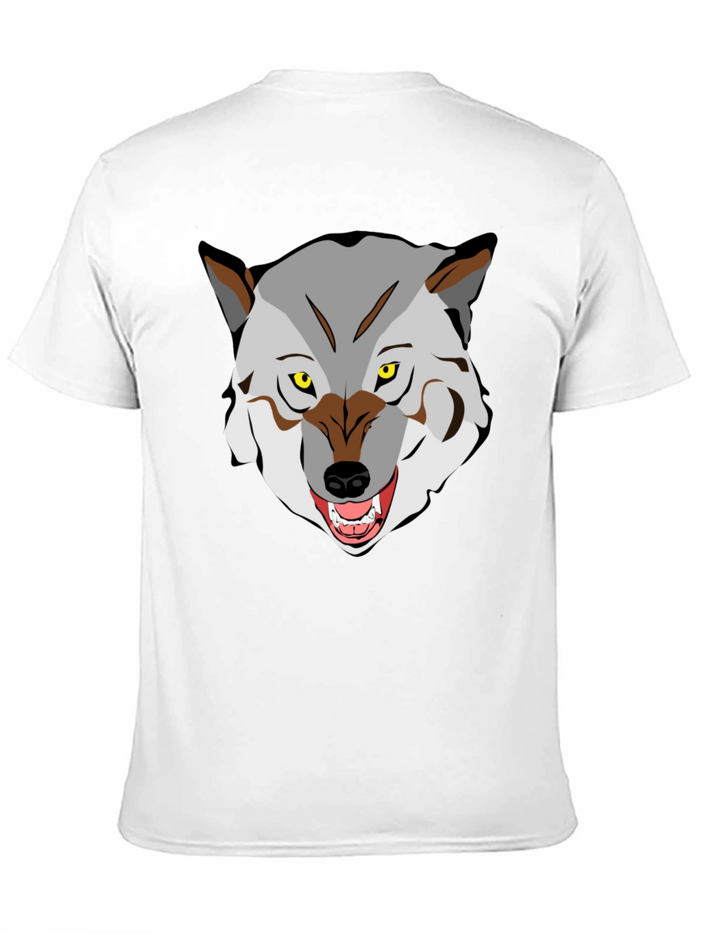 Wolf Graphic Tee - Fierce Animal Print Shirt