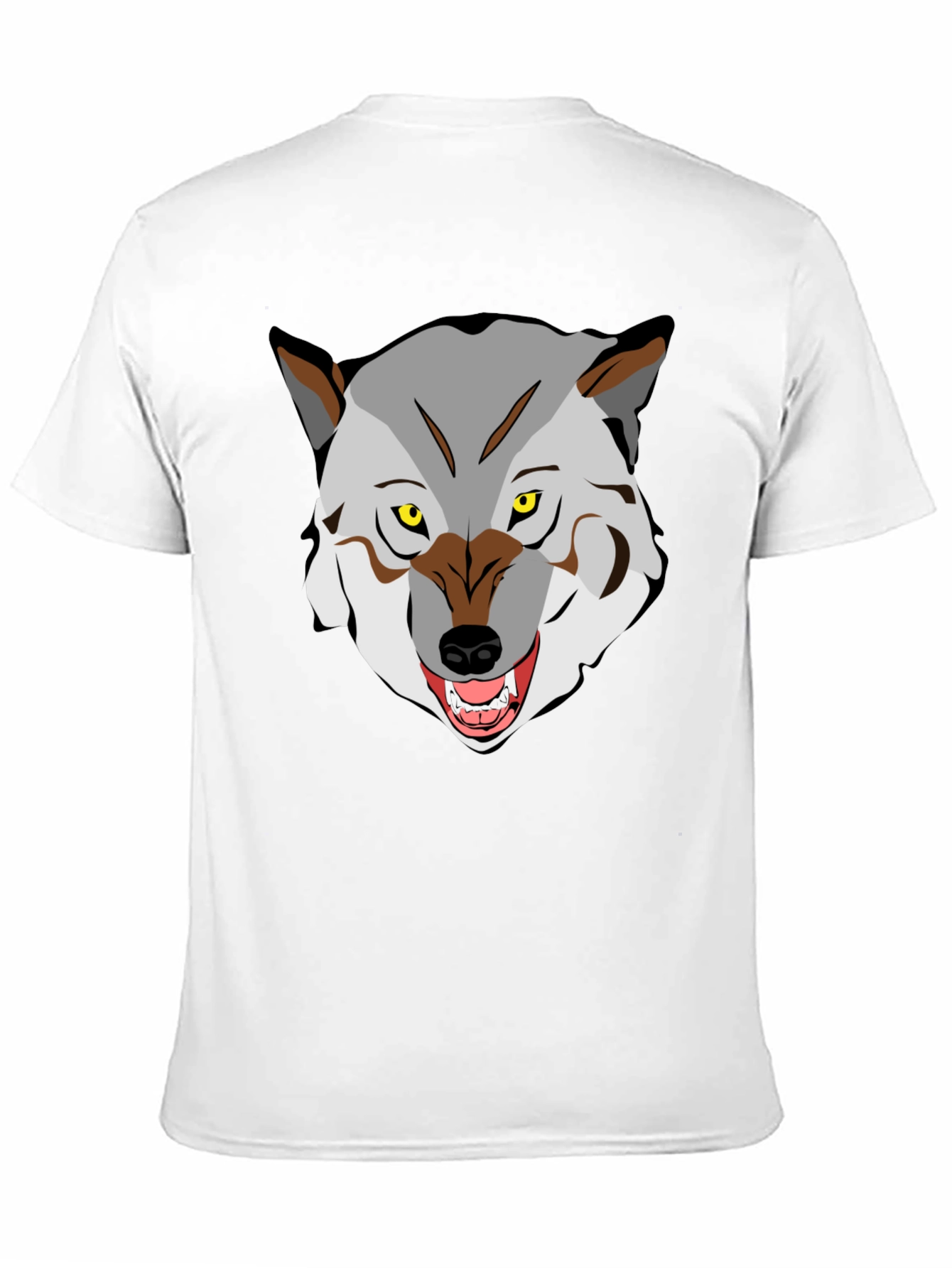 Wolf Graphic Tee - Fierce Animal Print Shirt
