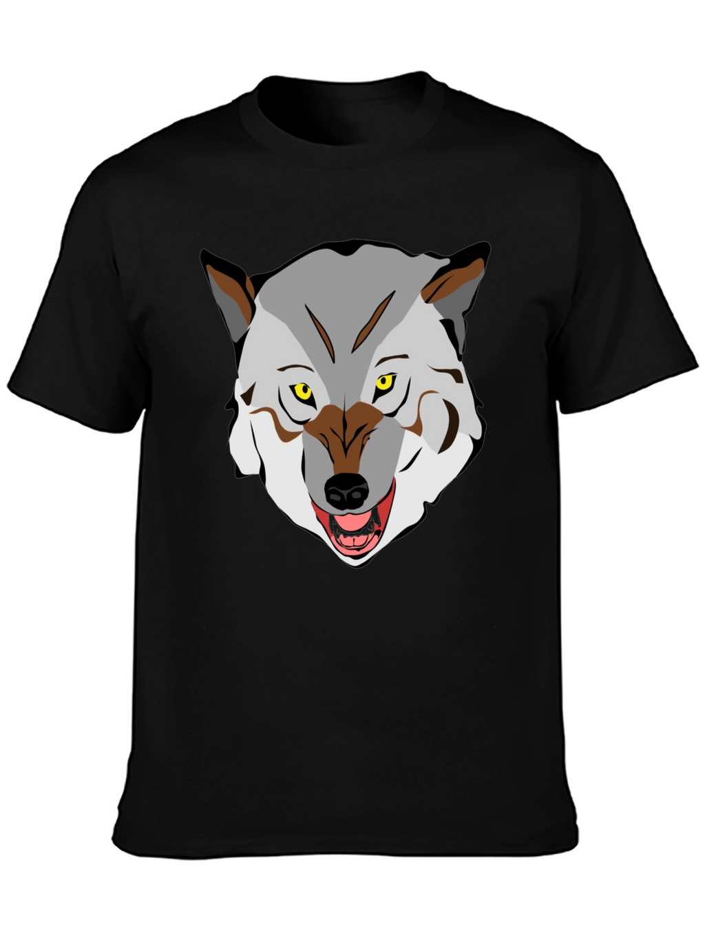 Wolf Graphic Tee - Fierce Animal Print Shirt