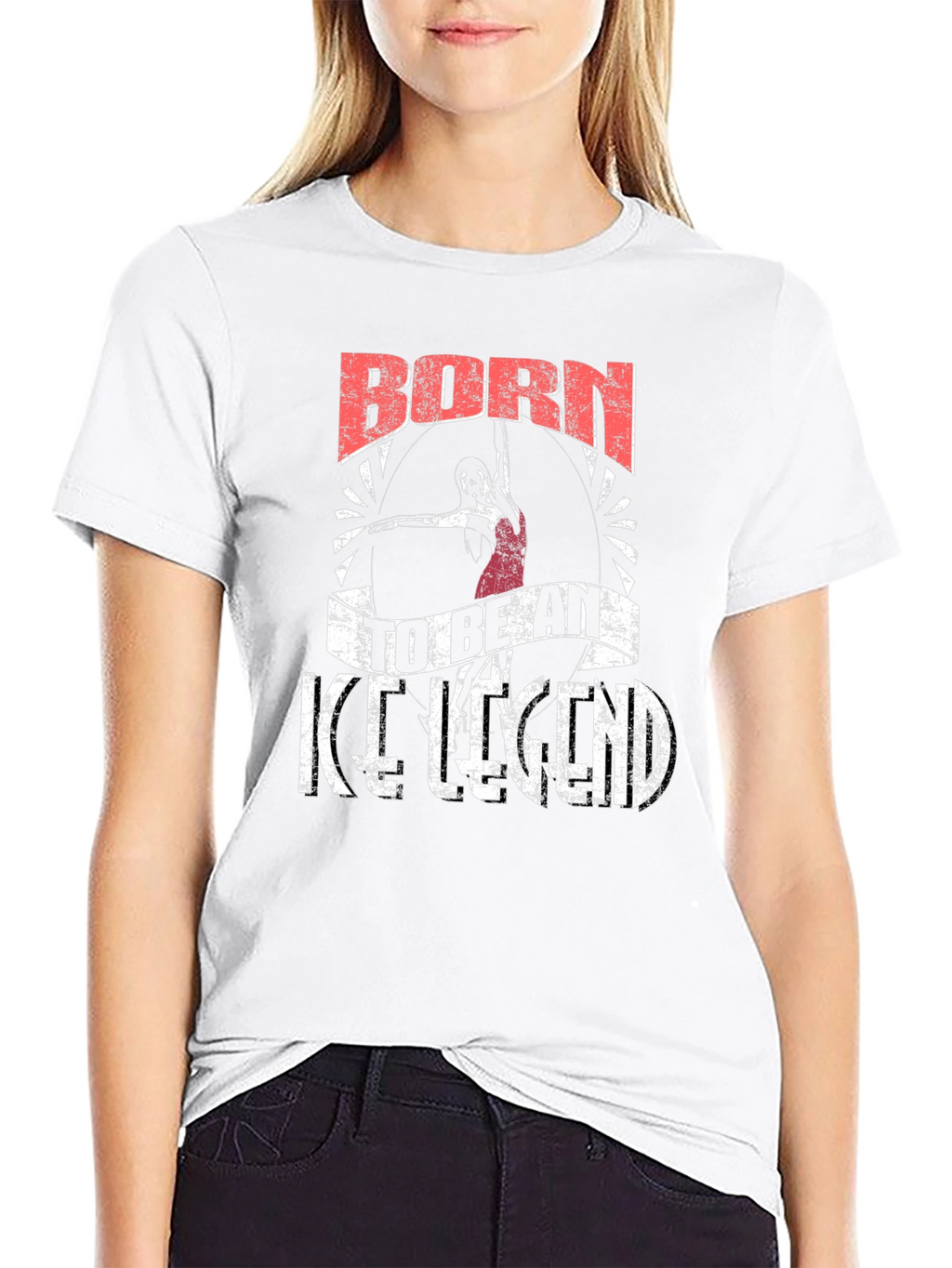 Born To Be An Ice Legend Black T-Shirt
