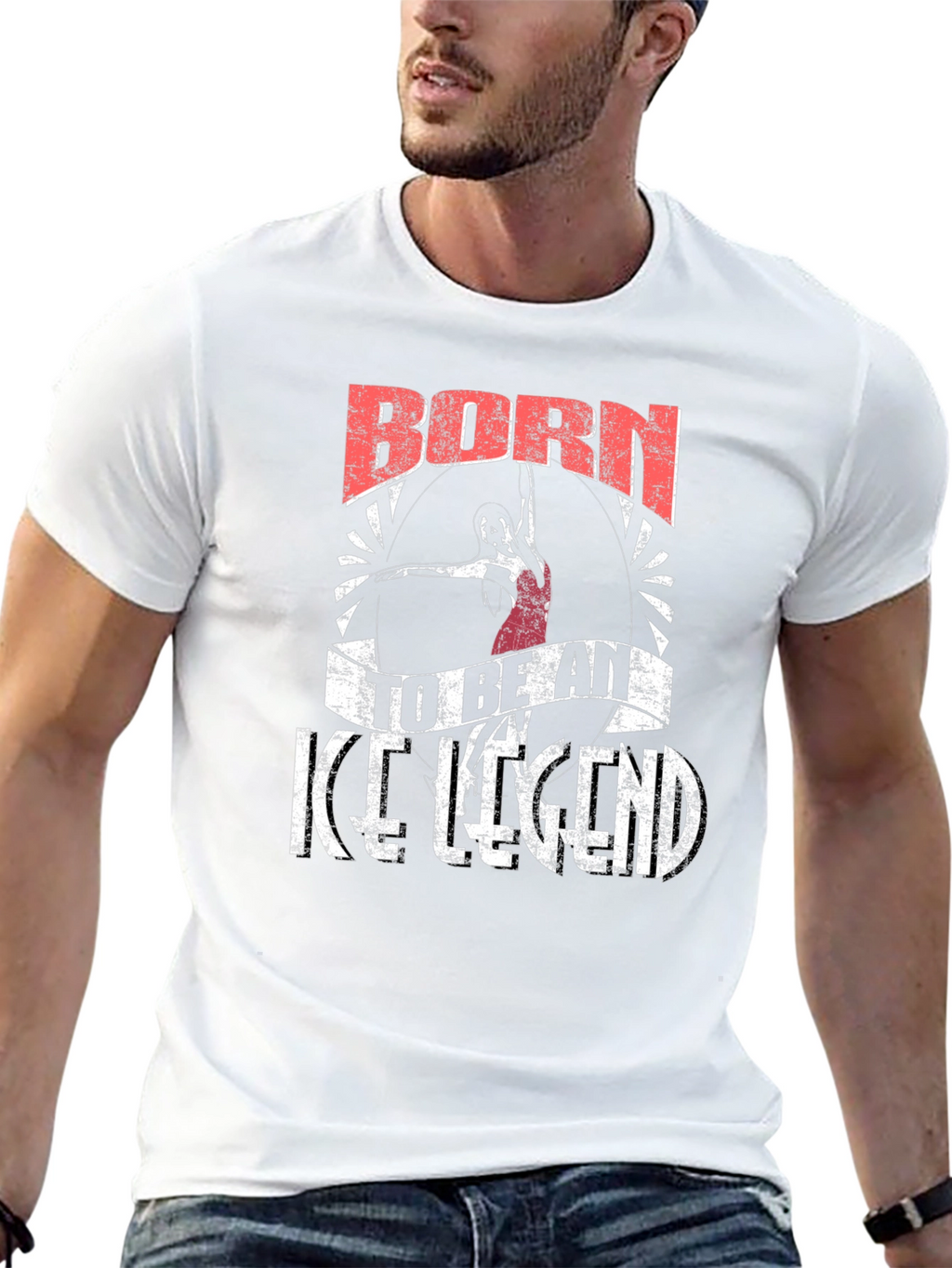 Born To Be An Ice Legend Black T-Shirt