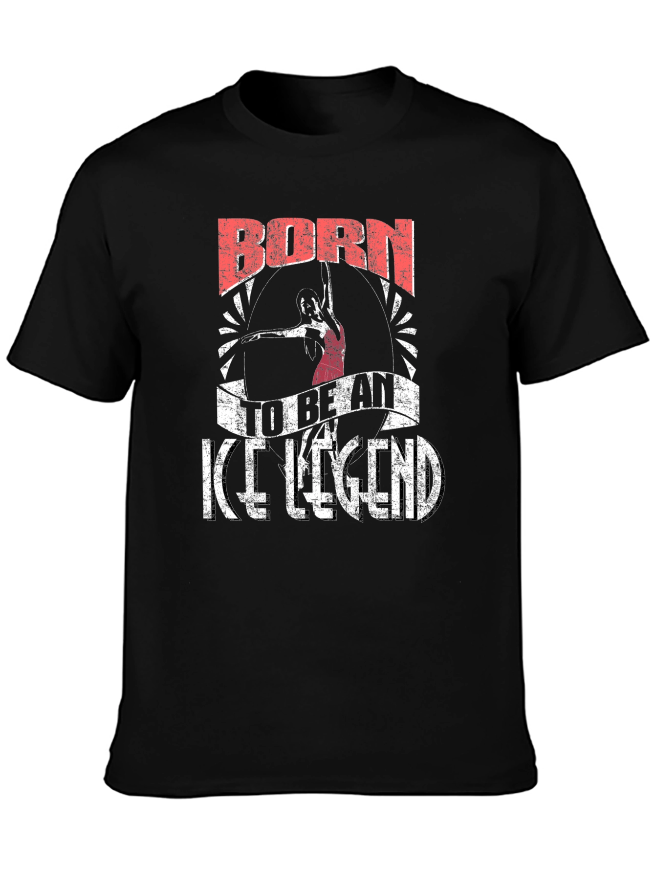 Born To Be An Ice Legend Black T-Shirt