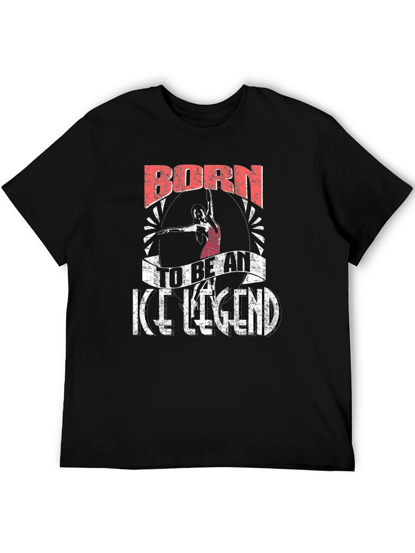 Born To Be An Ice Legend Black T-Shirt