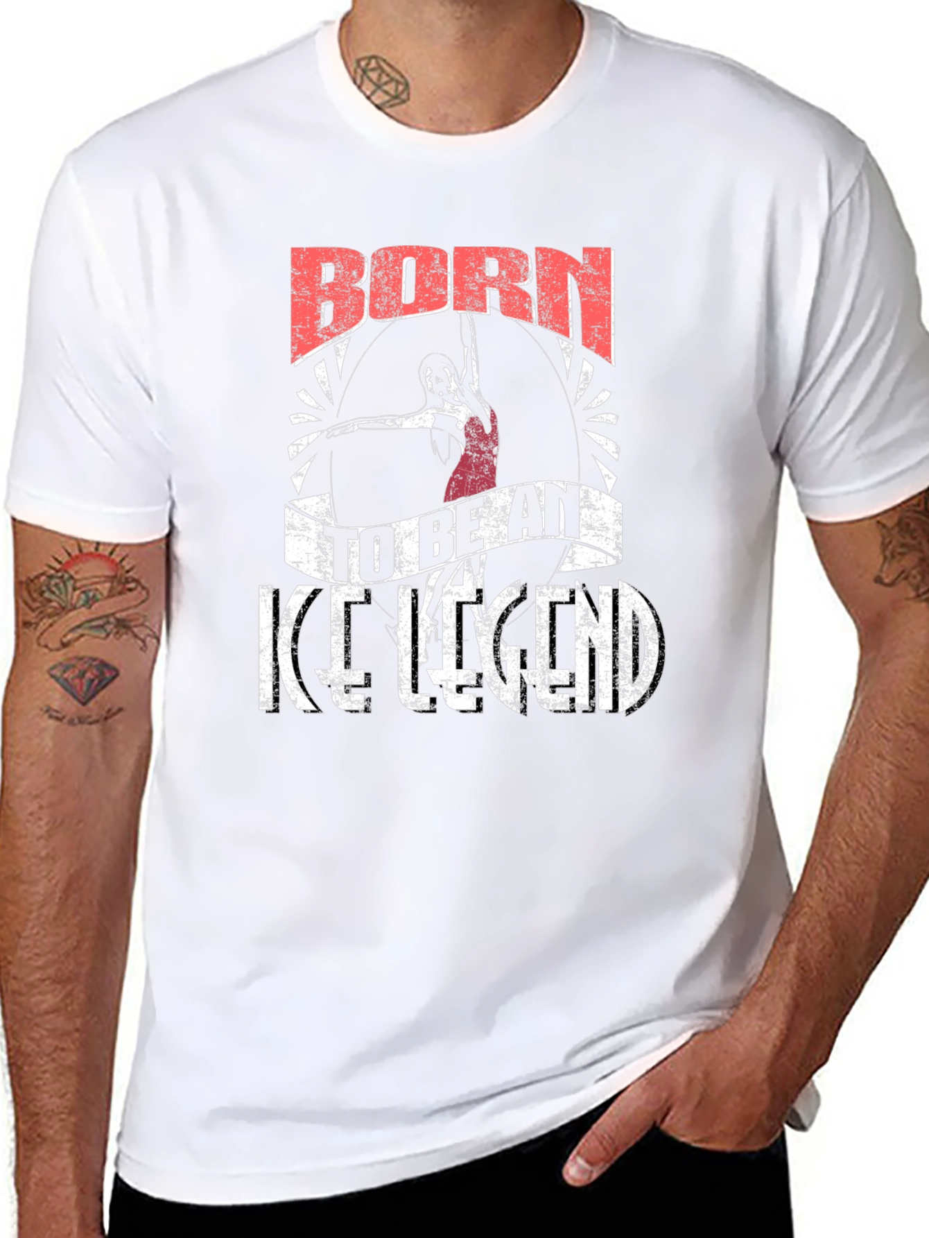 Born To Be An Ice Legend Black T-Shirt