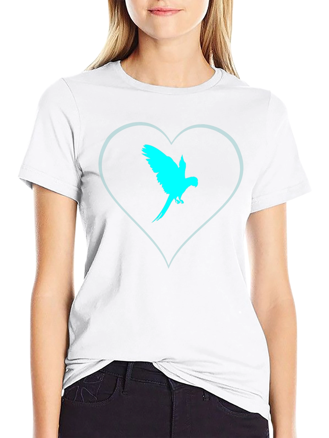 Parrot Heart Tee - Cool Graphic T-Shirt