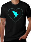 Parrot Heart Tee - Cool Graphic T-Shirt