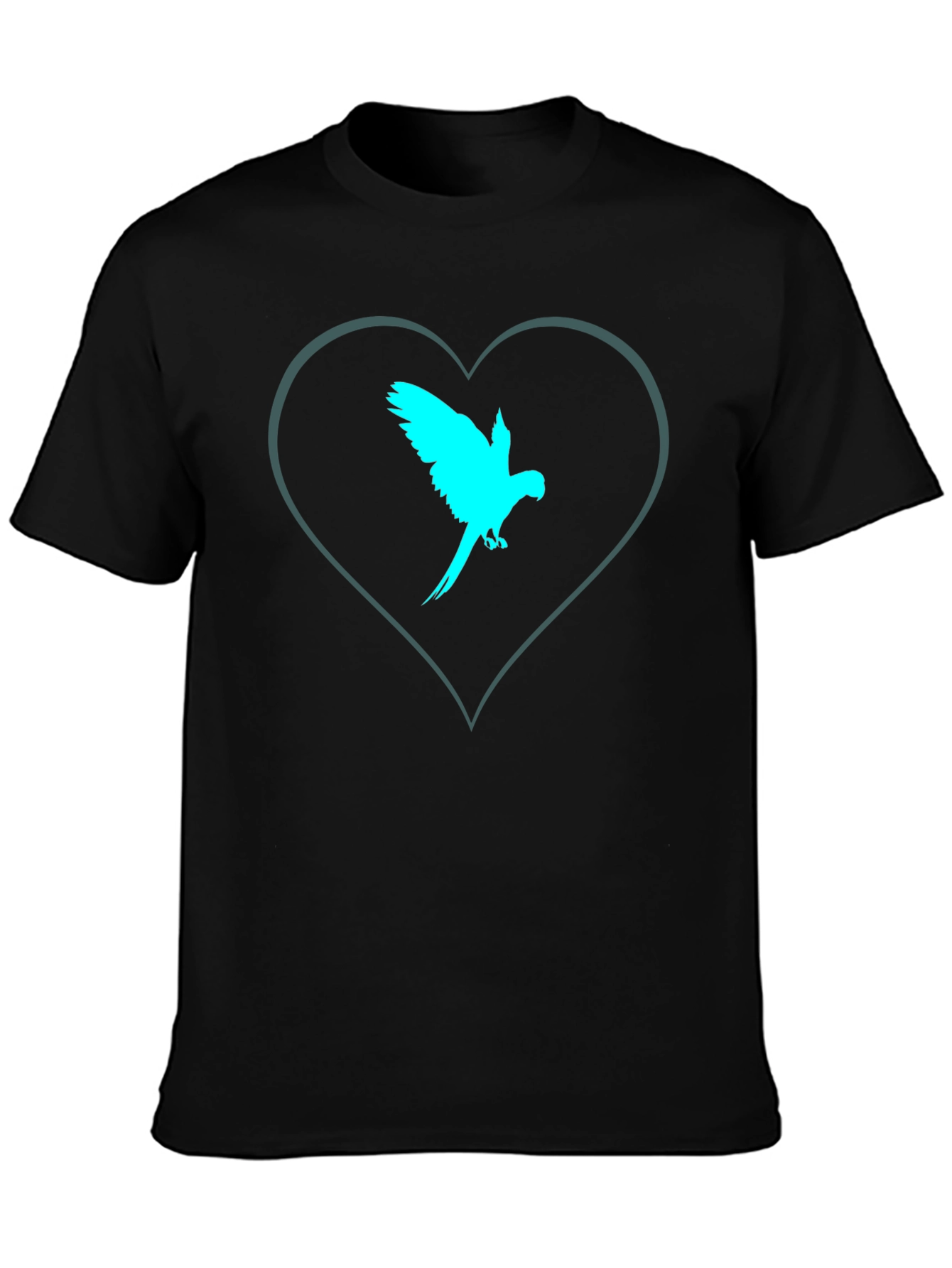 Parrot Heart Tee - Cool Graphic T-Shirt