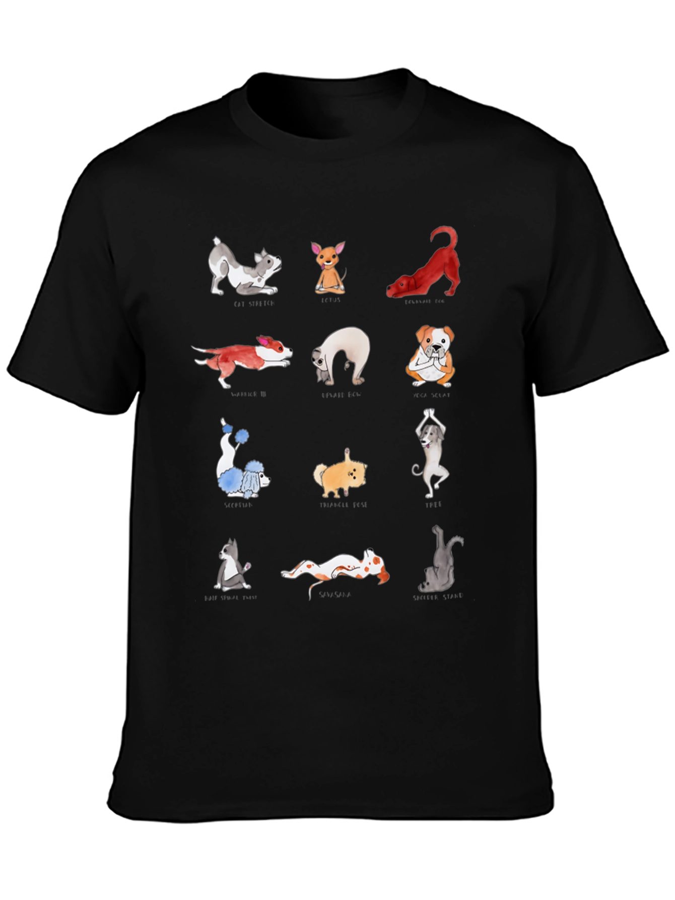 Yoga Dog T-Shirt - Unique Graphic Tee for Animal Lovers