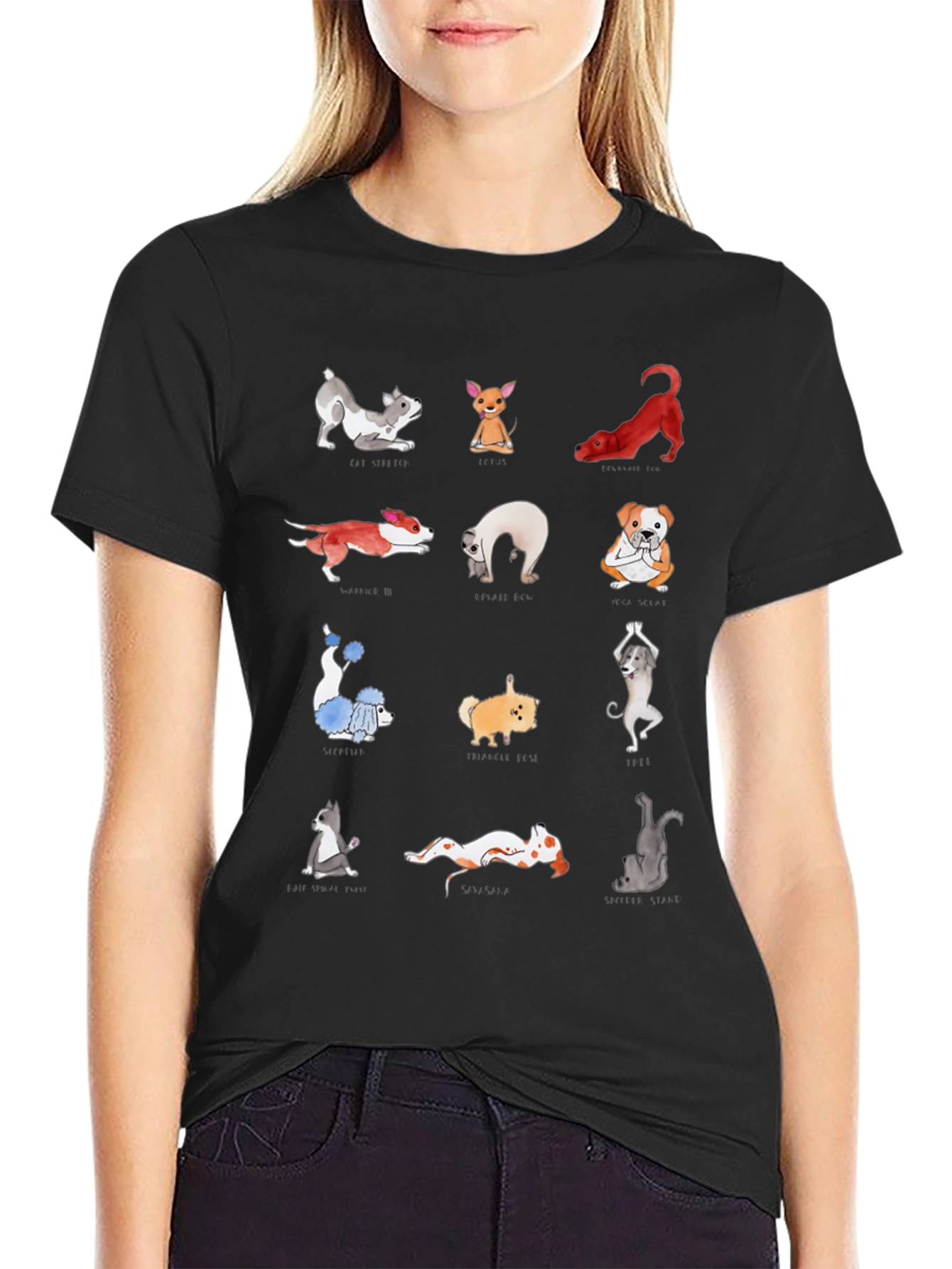 Yoga Dog T-Shirt - Unique Graphic Tee for Animal Lovers