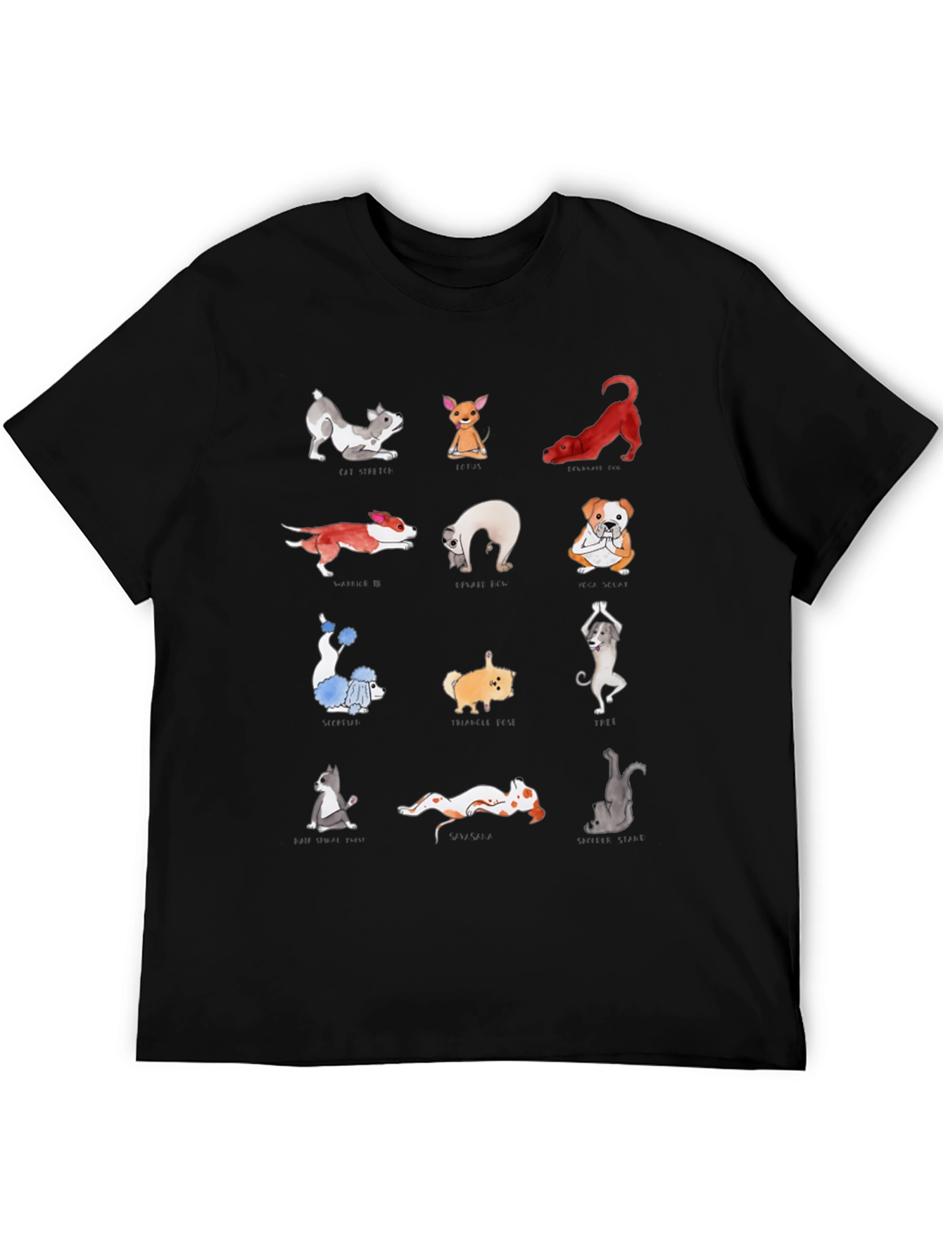Yoga Dog T-Shirt - Unique Graphic Tee for Animal Lovers