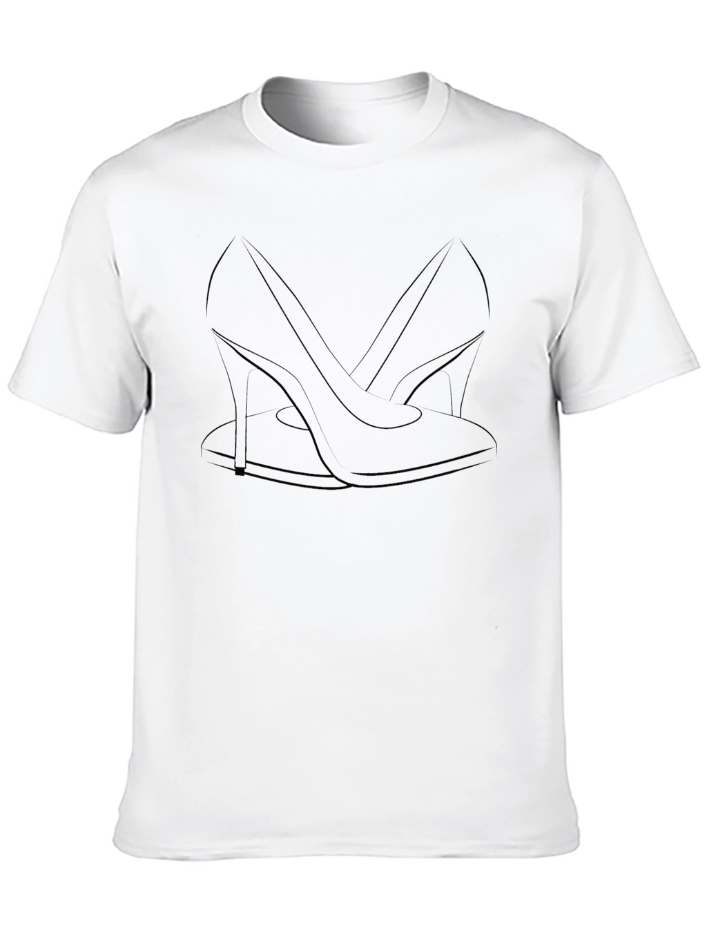Elegant Heel Graphic Tee - Stylish Comfort