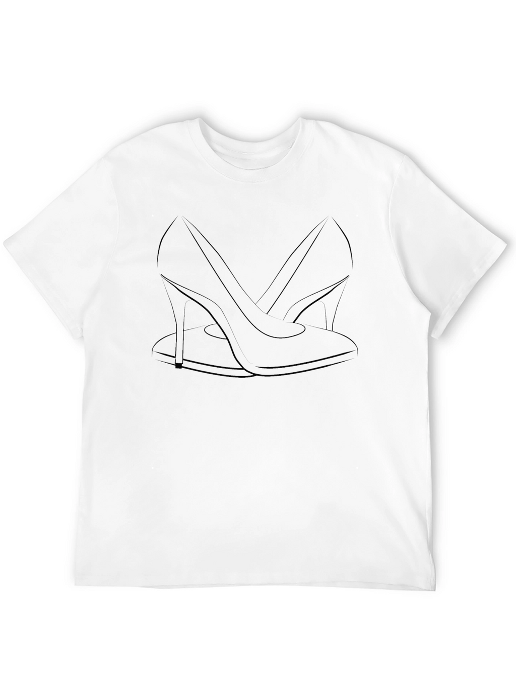 Elegant Heel Graphic Tee - Stylish Comfort