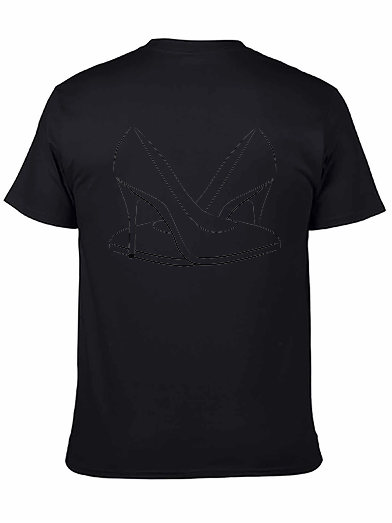Elegant Heel Graphic Tee - Stylish Comfort