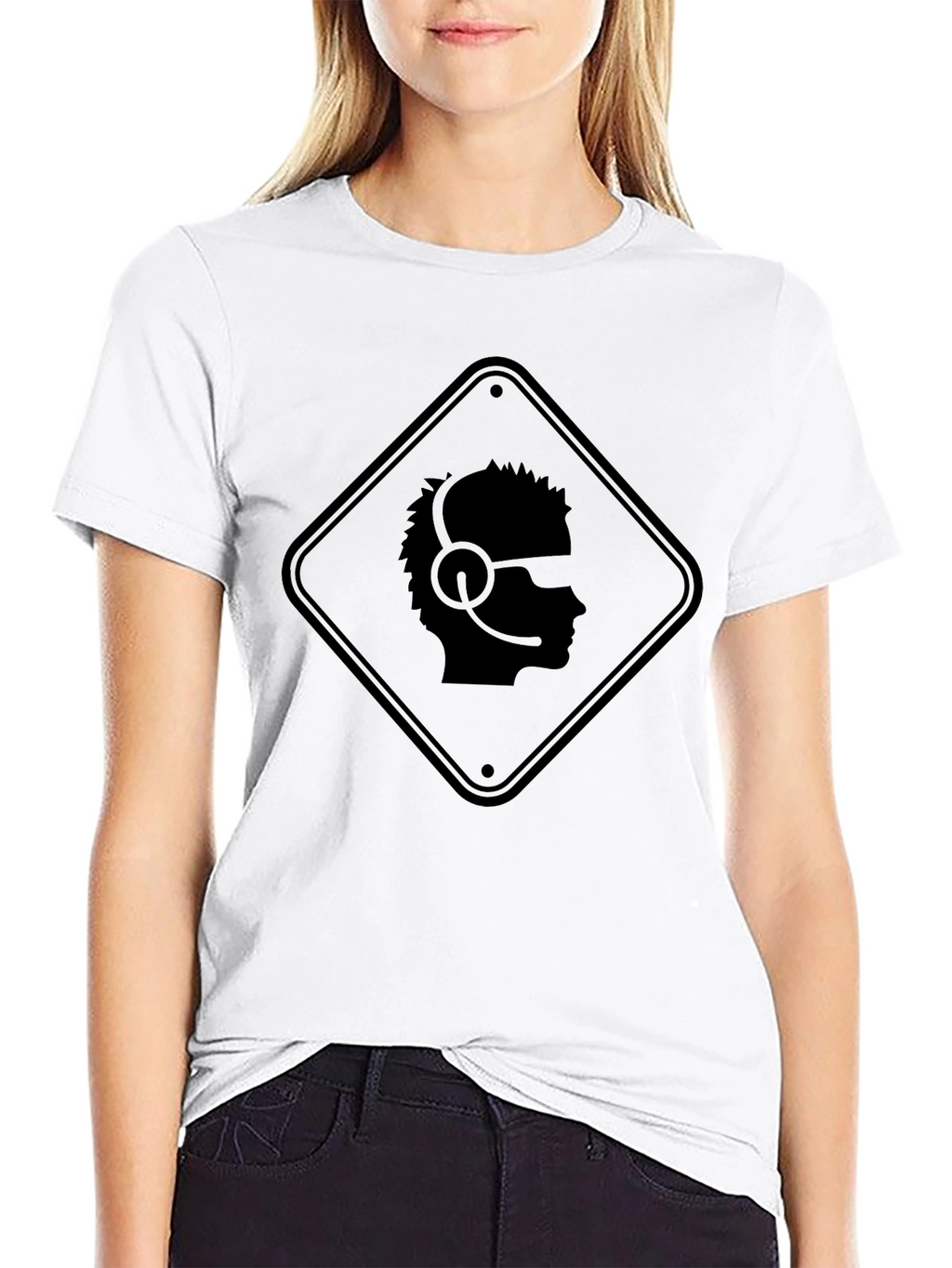 Gamer Profile T-Shirt - Caution Headset Zone Tee