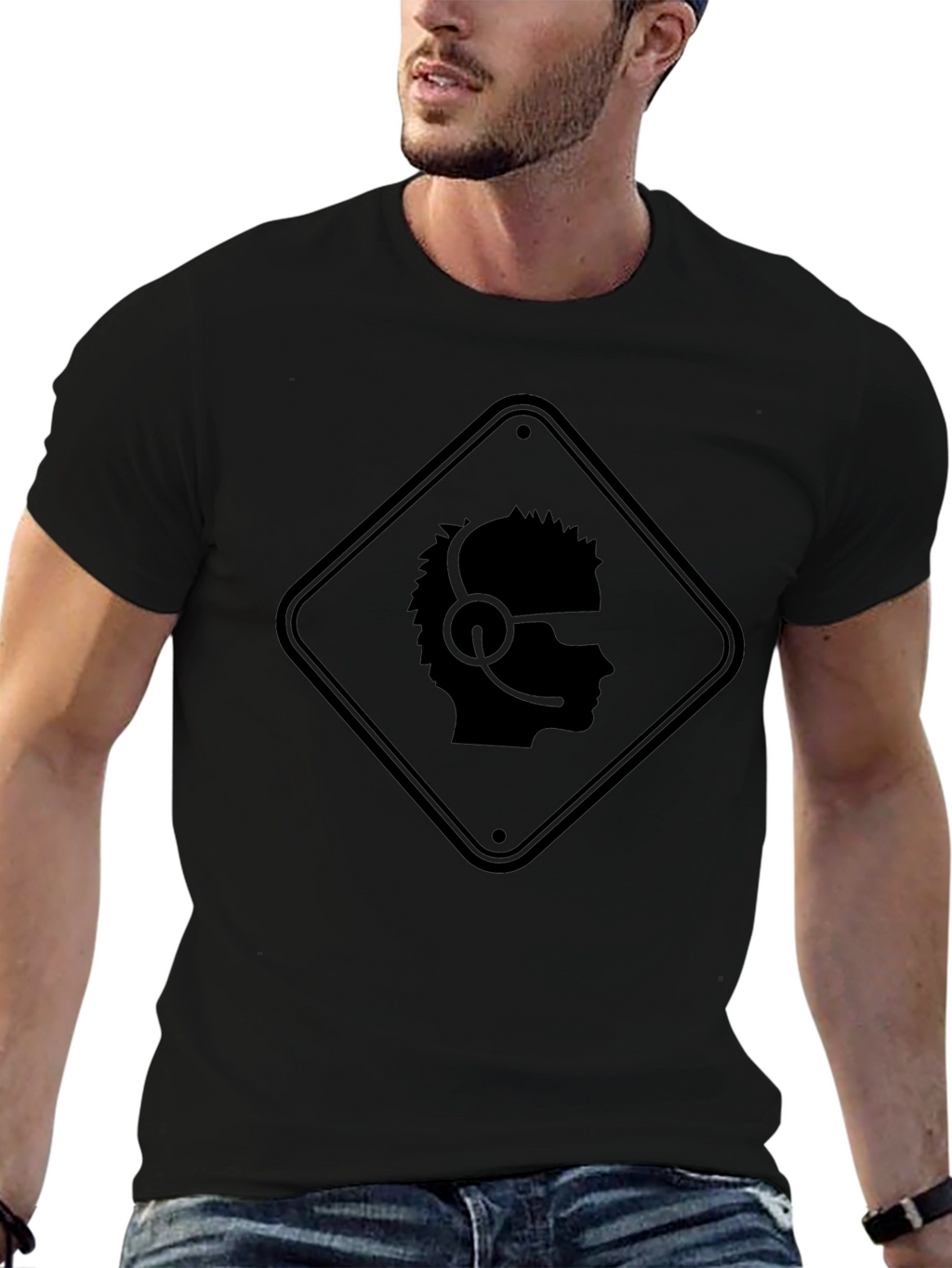 Gamer Profile T-Shirt - Caution Headset Zone Tee