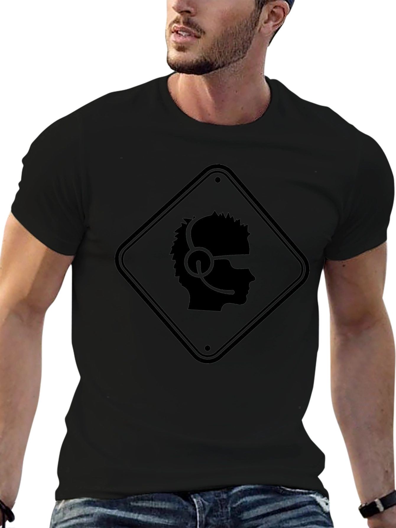 Gamer Profile T-Shirt - Caution Headset Zone Tee