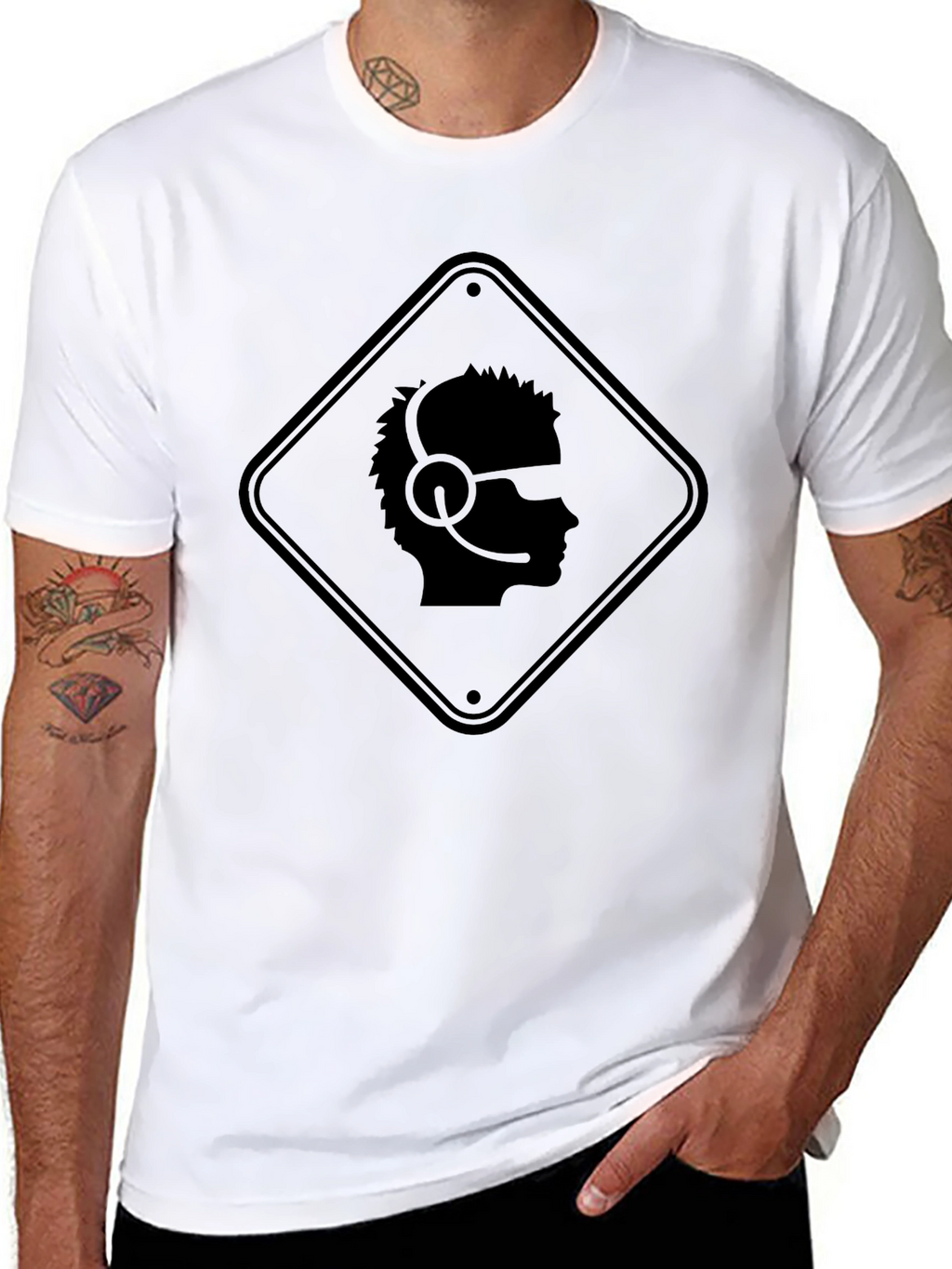 Gamer Profile T-Shirt - Caution Headset Zone Tee