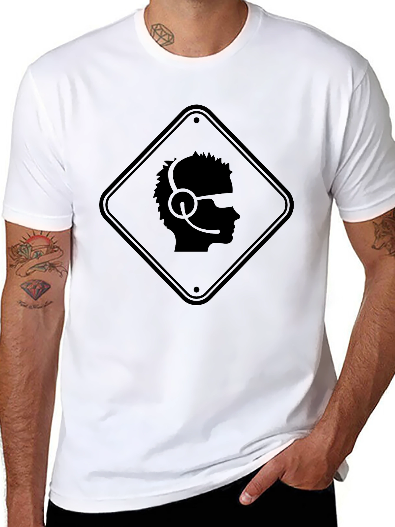 Gamer Profile T-Shirt - Caution Headset Zone Tee