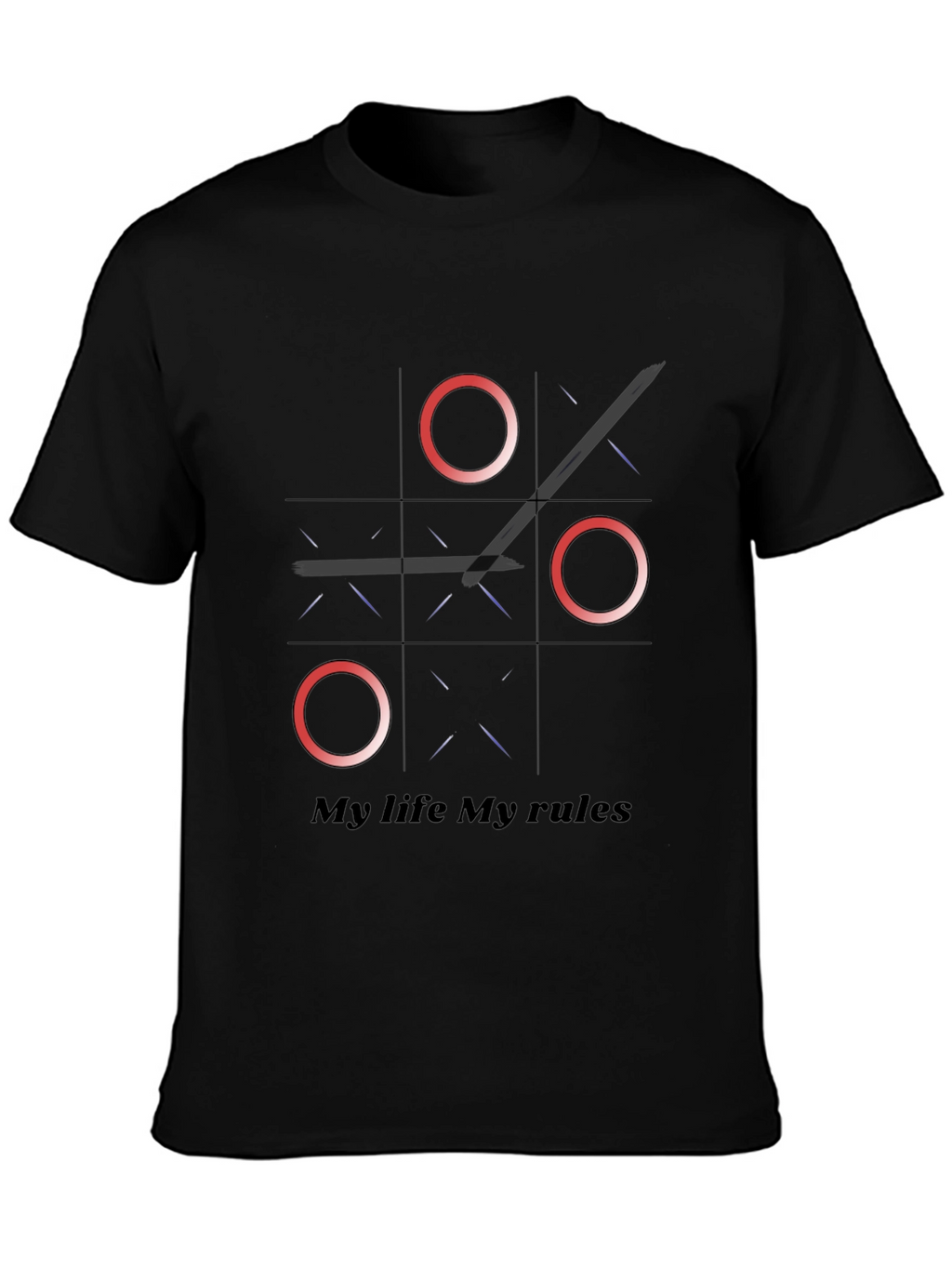 Tic Tac Toe My Life My Rules Graphic Tee