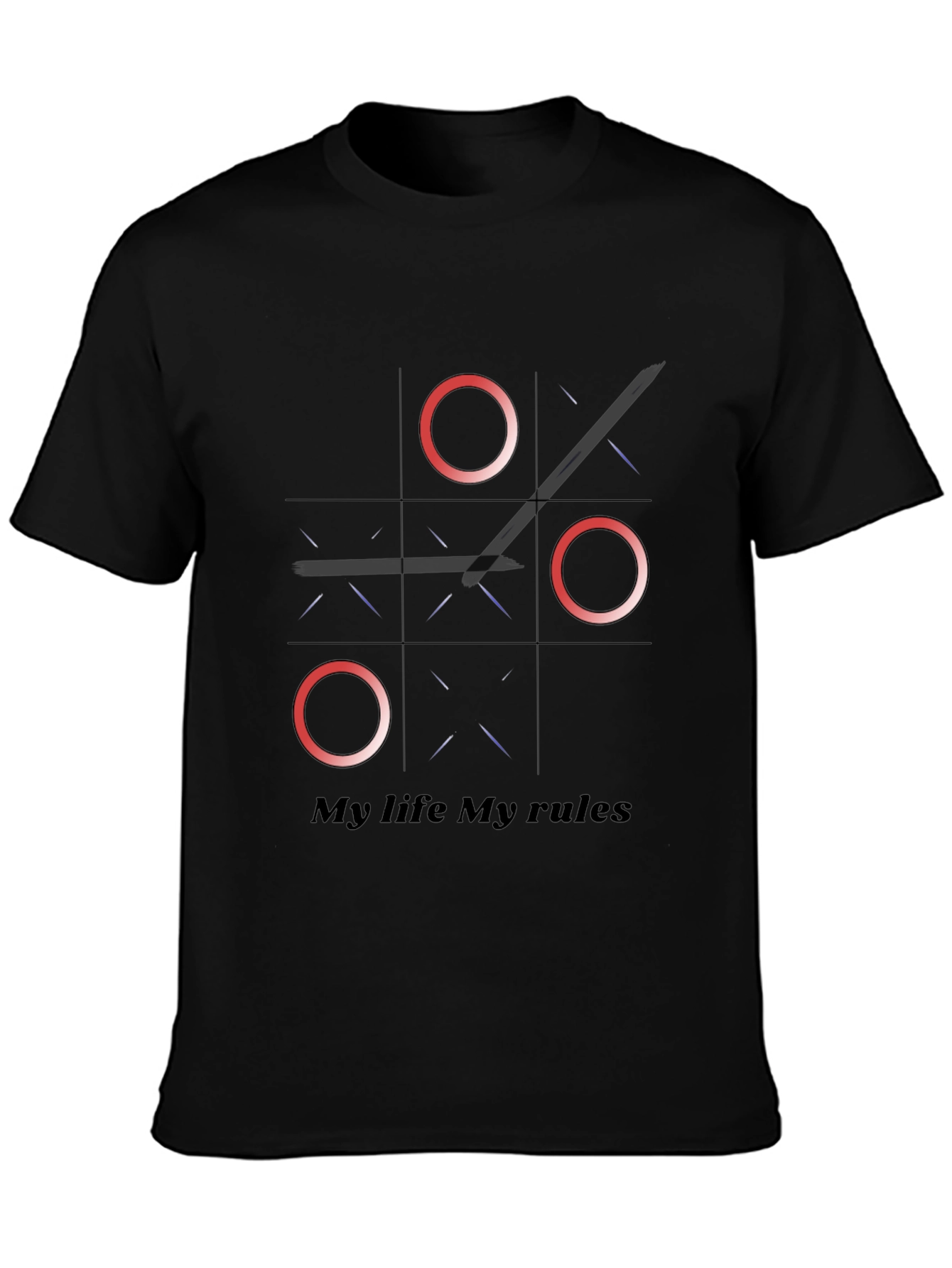 Tic Tac Toe My Life My Rules Graphic Tee