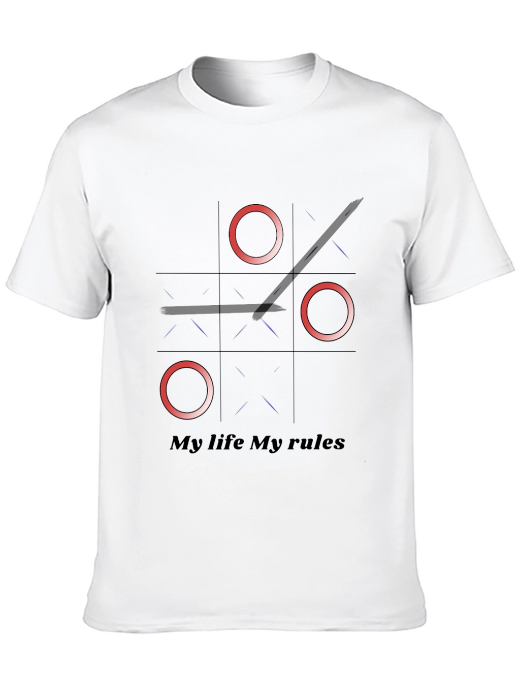 Tic Tac Toe My Life My Rules Graphic Tee