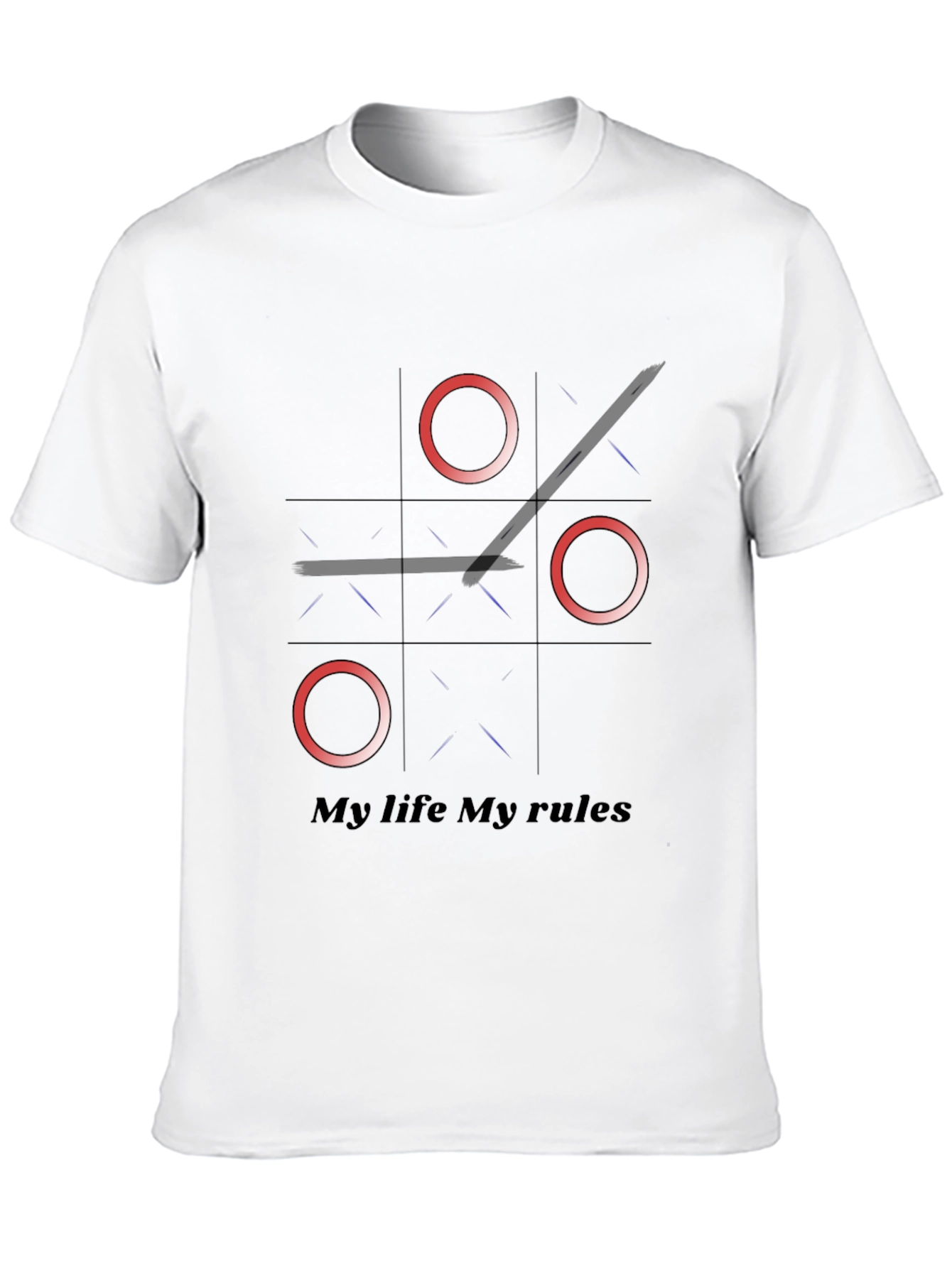 Tic Tac Toe My Life My Rules Graphic Tee