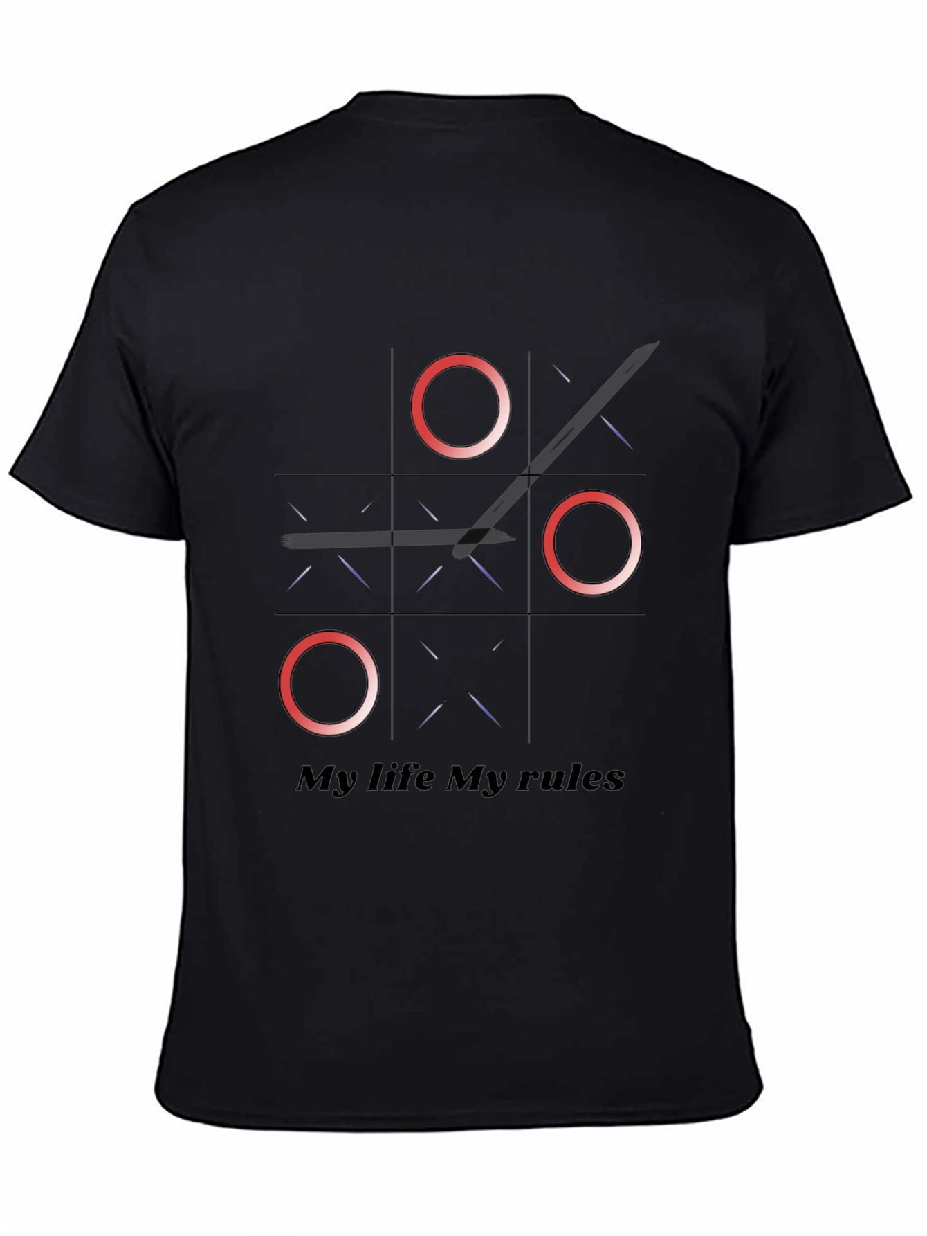 Tic Tac Toe My Life My Rules Graphic Tee