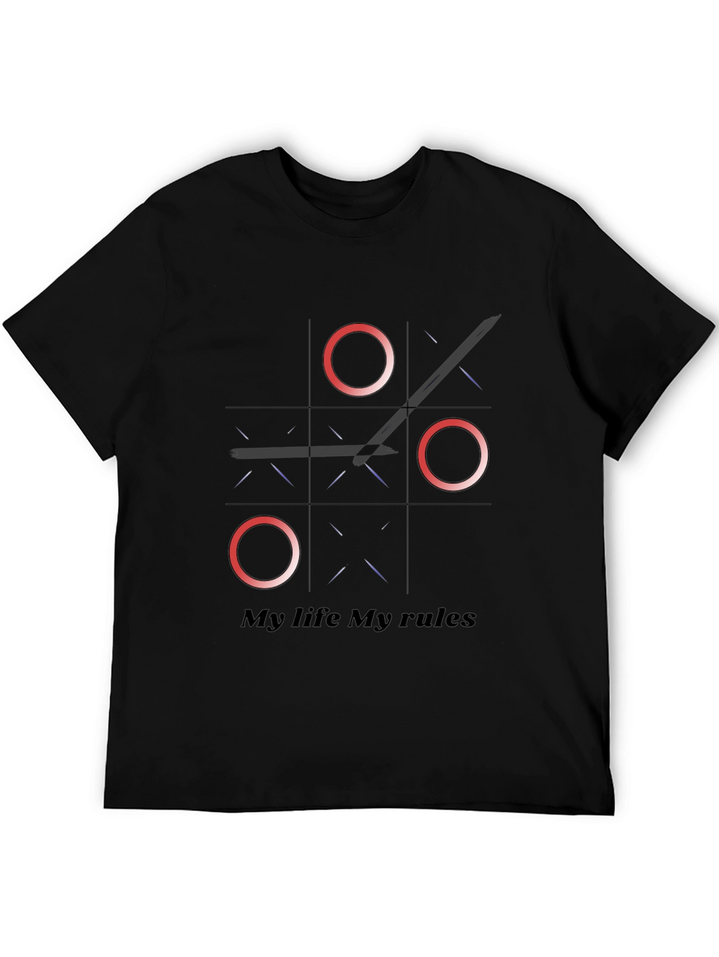 Tic Tac Toe My Life My Rules Graphic Tee