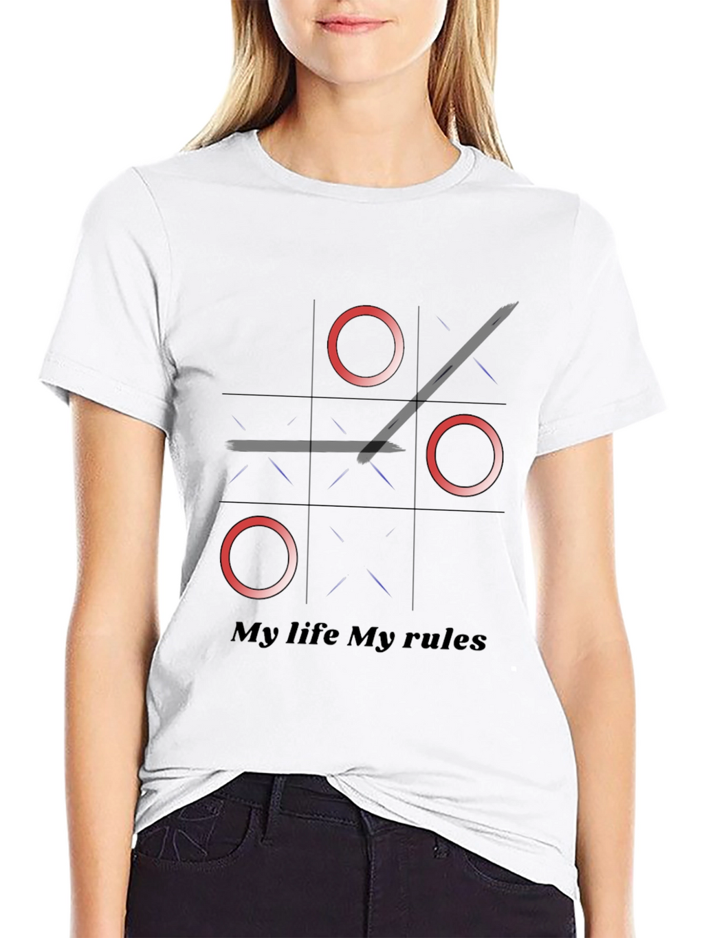 Tic Tac Toe My Life My Rules Graphic Tee