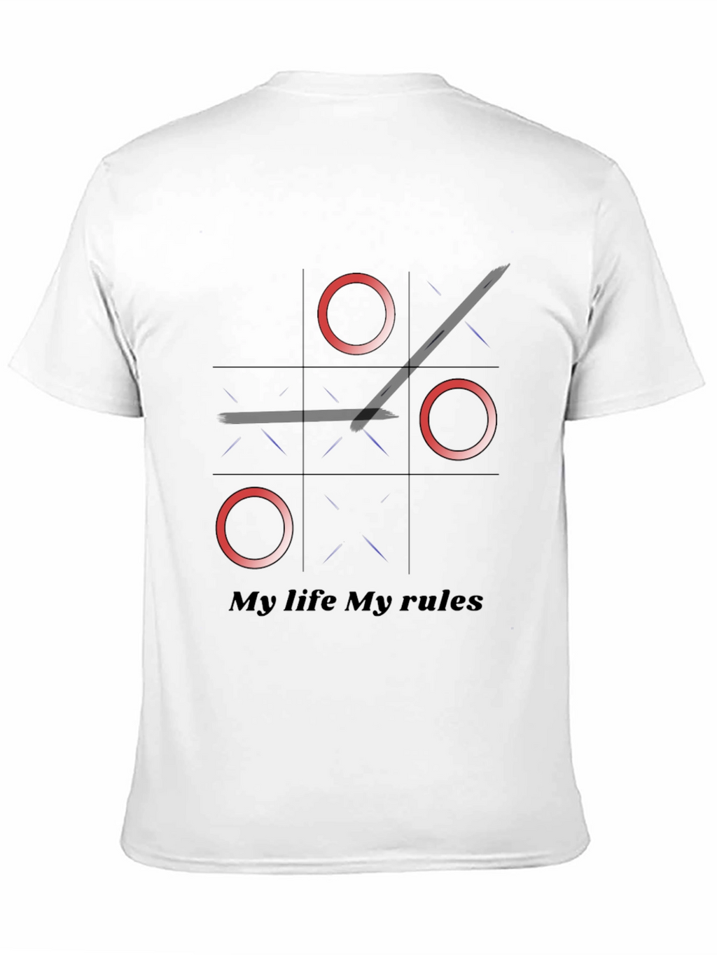 Tic Tac Toe My Life My Rules Graphic Tee