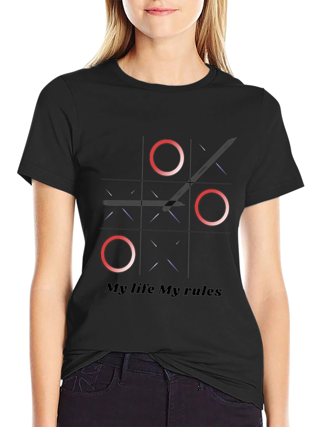 Tic Tac Toe My Life My Rules Graphic Tee
