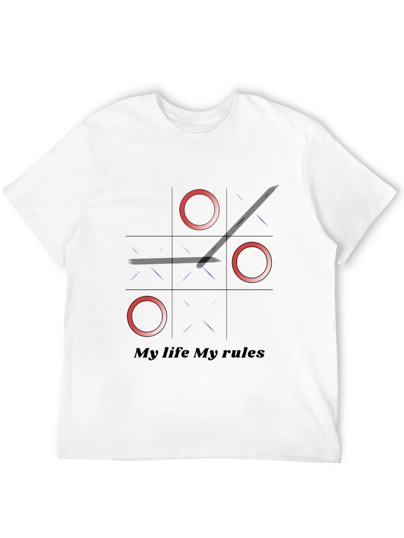 Tic Tac Toe My Life My Rules Graphic Tee