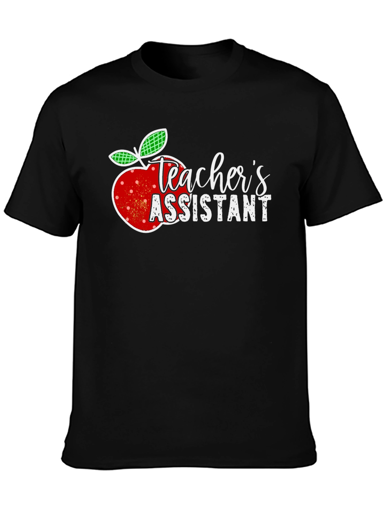 Teachers Assistant Apple Graphic T-Shirt