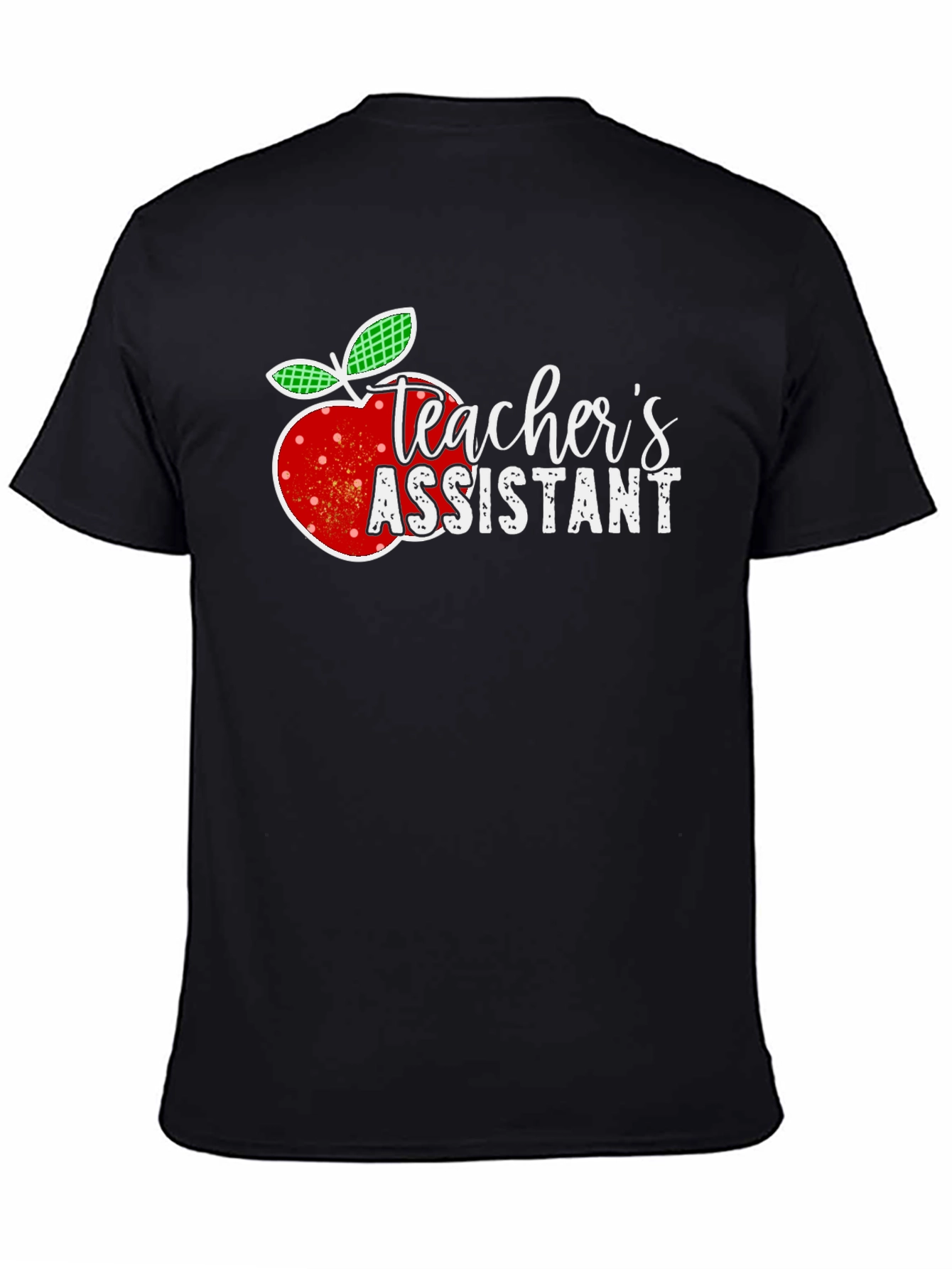 Teachers Assistant Apple Graphic T-Shirt