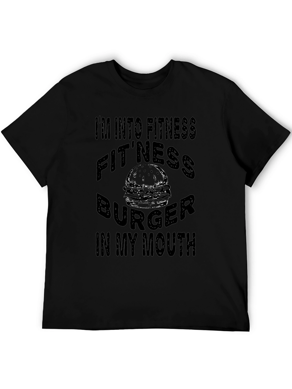 Fitness Burger T-Shirt: Funny Foodie Gym Tee
