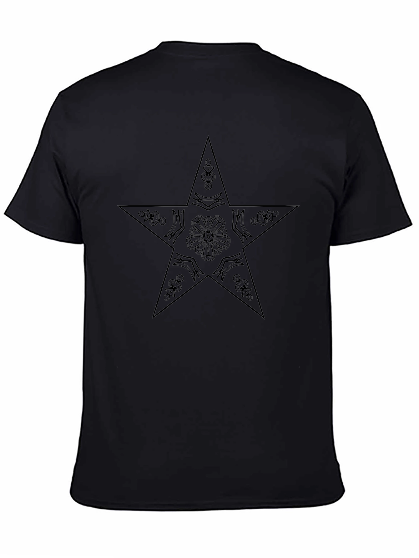 Black Star Graphic Tee - Stylish Casual Wear